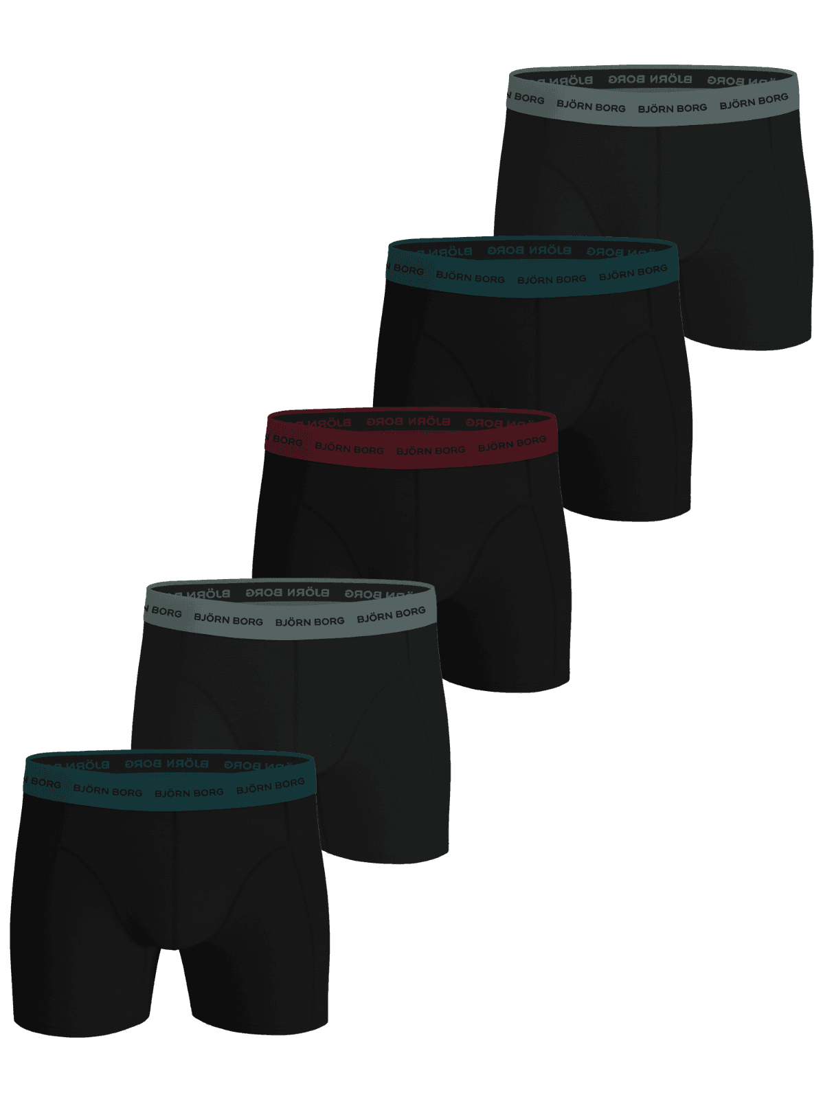 Björn Borg - Cotton Stretch Boxers 5-pack Zwart Heren - Image 1