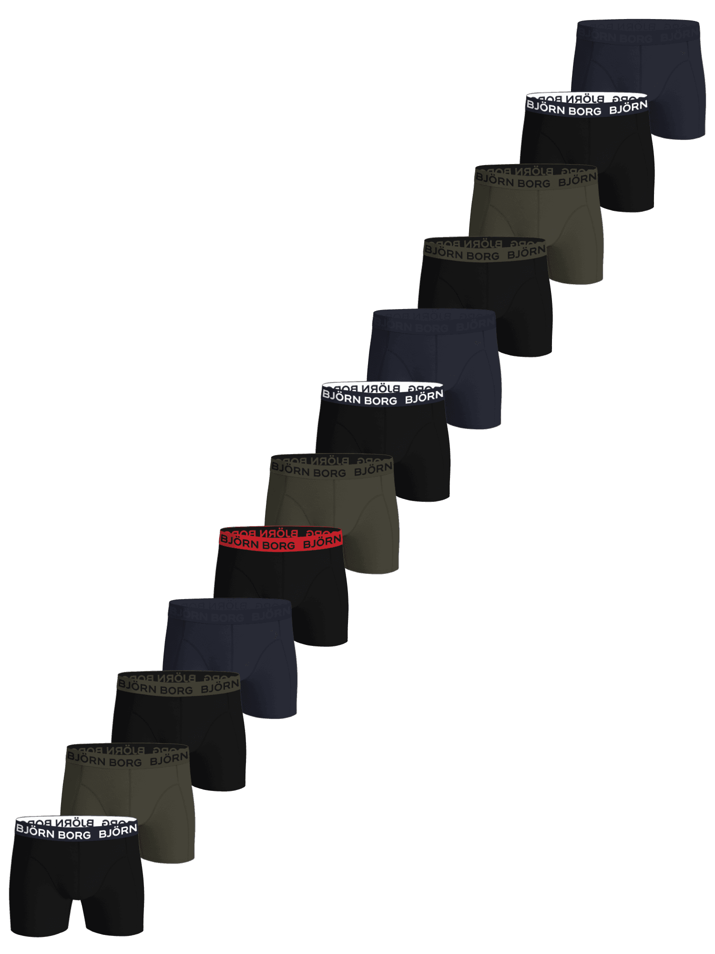 Björn Borg - Cotton Stretch Boxers 12-pack Multi Men - Image 1