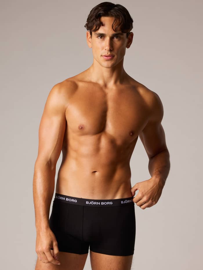 Björn Borg - Cotton Stretch Trunks 5-pack Black