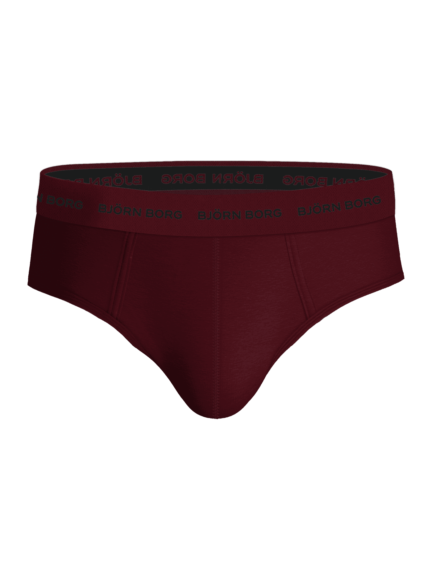 Rode Cotton Stretch Briefs 3-pack voor heren in vooraanzicht met een zachte elastische microfiber logotailleband. - Image 5