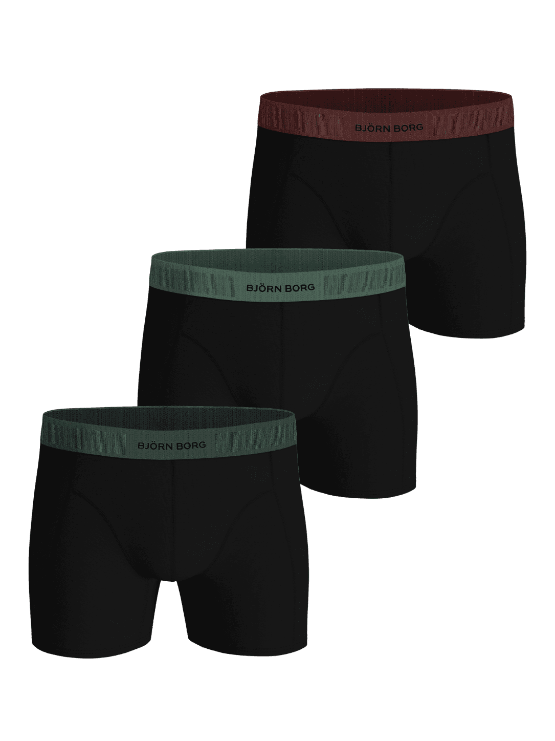 Björn Borg - Organic Cotton Stretch Boxers 3-pack Black Men - Image 1