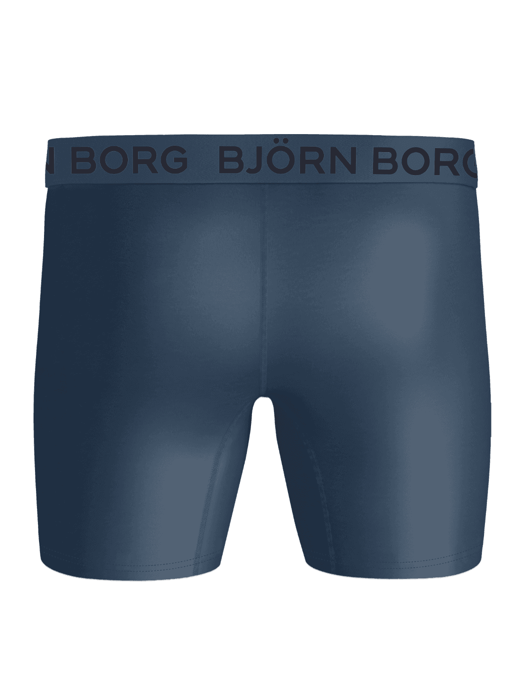 Sports Microfiber Boxers 3-pack i marineblå set bagfra, funktionelle træningsunderbukser med støttende pasform. - Image 3
