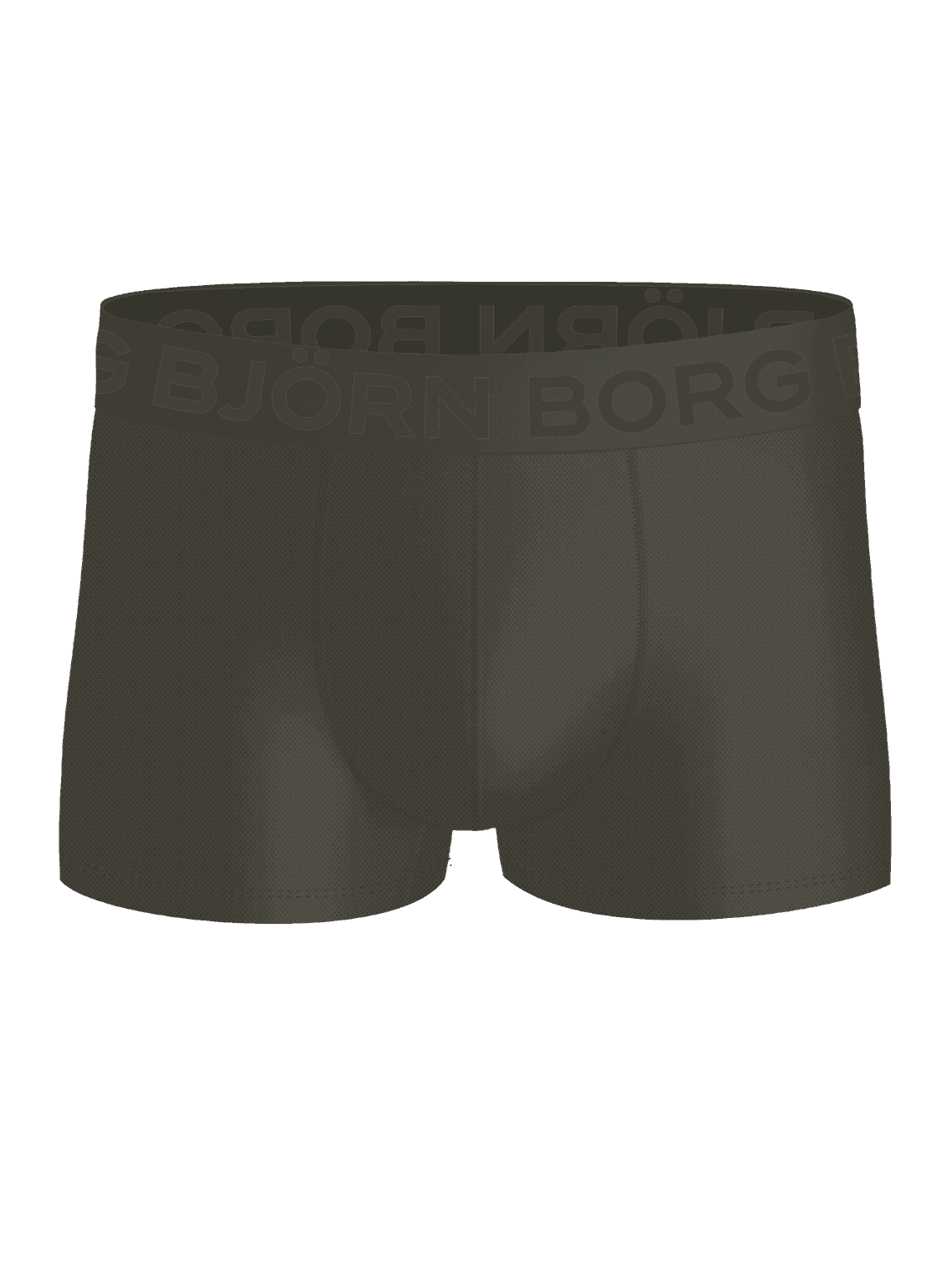 Vue de face du shorty Sports Mesh Trunks 2-pack vert en maille respirante pour l'entraînement. - Image 2