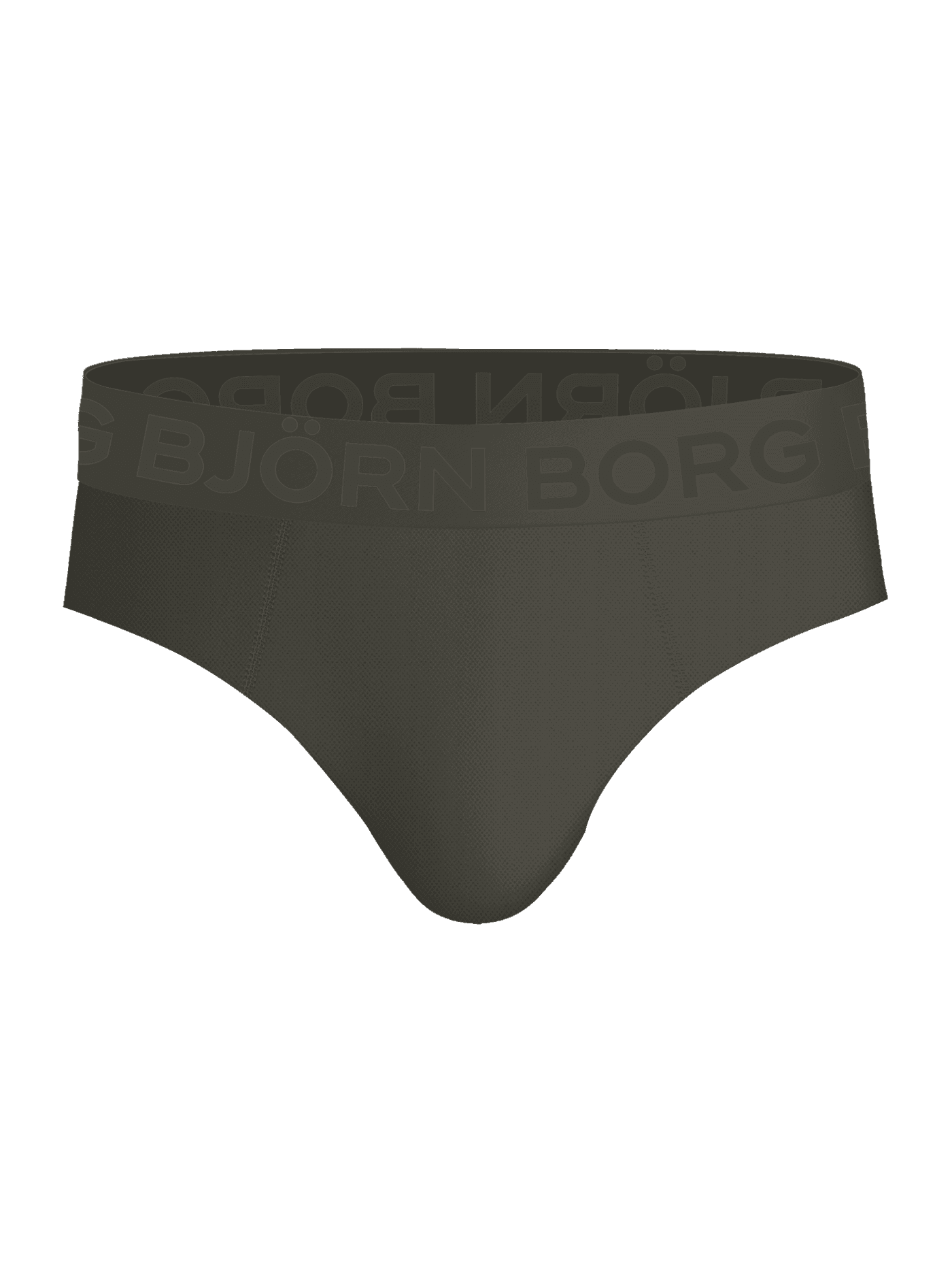 Groene Sports Mesh Briefs 2-pack voor training met ademende mesh en ton-sur-ton Björn Borg-tailleband, vooraanzicht. - Image 2