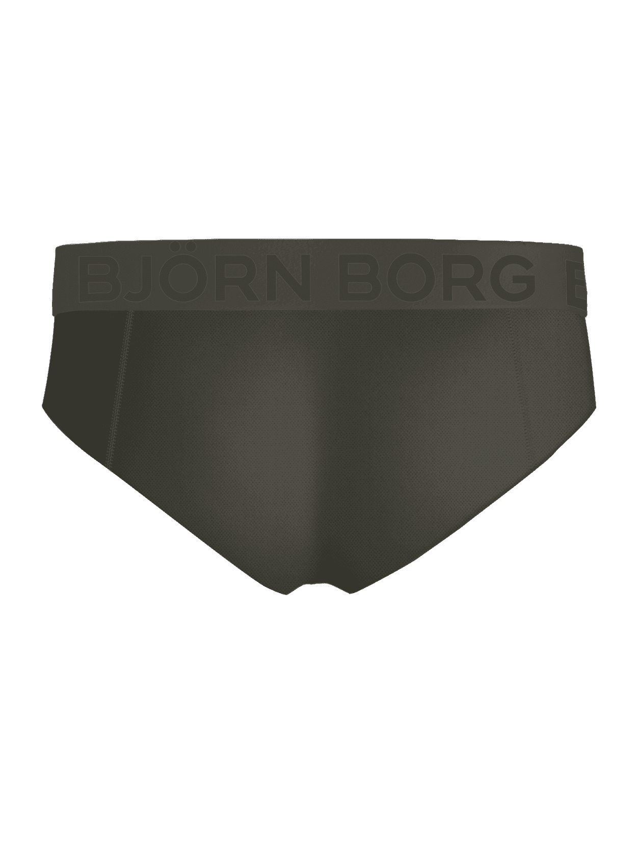 Groene Sports Mesh Briefs 2-pack van ademende mesh voor training met een ton-sur-ton logo, achteraanzicht. - Image 3