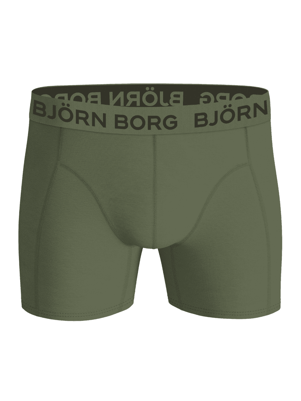 Grønn Bamboo Boxers 2-pack i myk bambusviskose med logo i den elastiske linningen, sett forfra. - Image 4