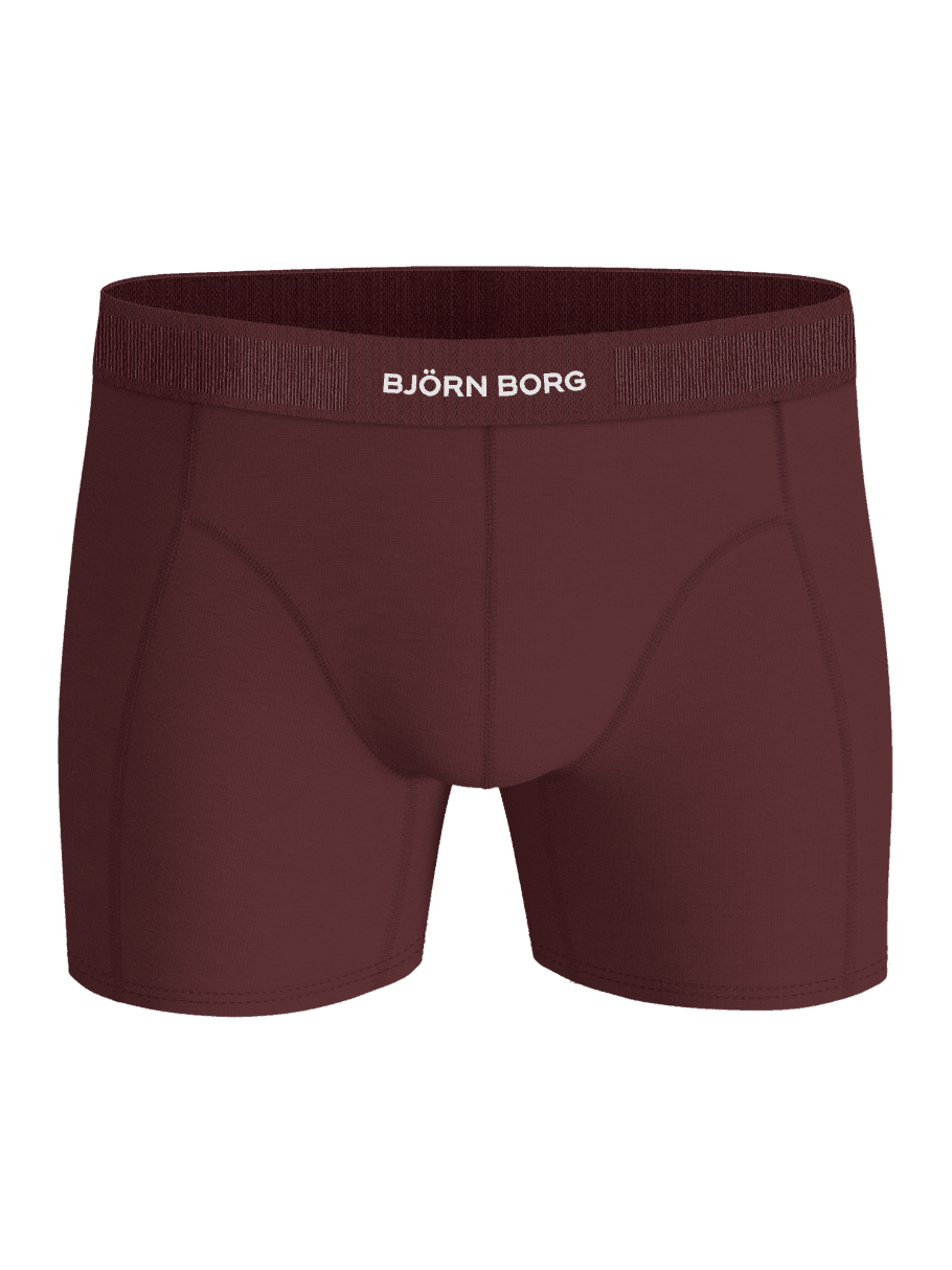 Rød Lyocell Boxers 2-pack med hvit Björn Borg-logo og en funksjonell, støttende passform sett forfra. - Image 4