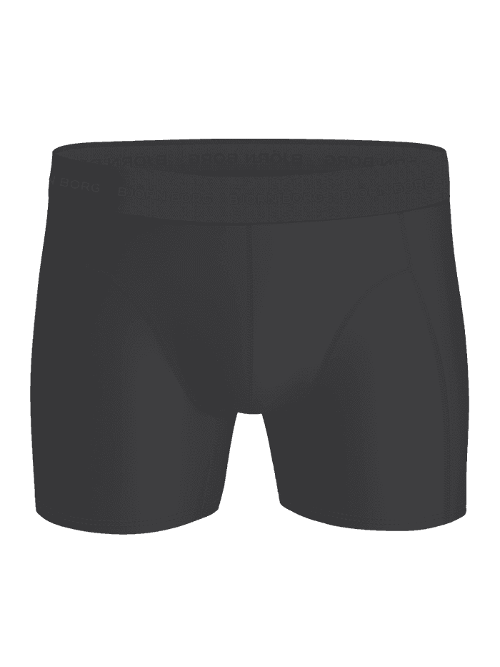 Microfiber Boxers 3-pack til mænd i sort set forfra i blødt mikrofiber med gråt logo og funktionel, mellemhøj pasform. - Image 4