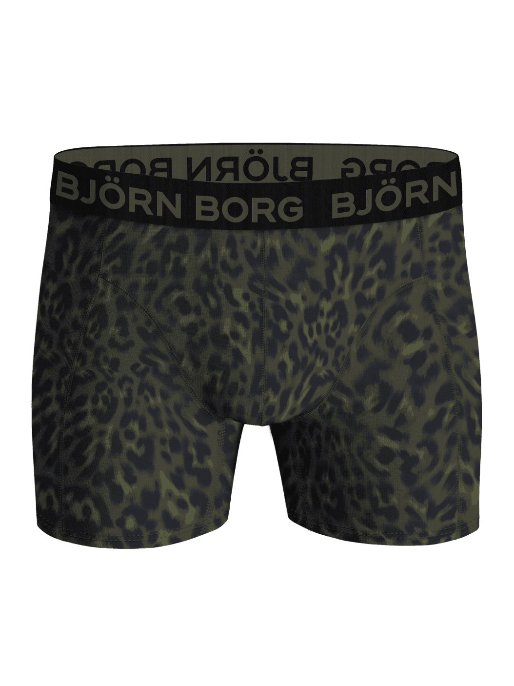 Cotton Stretch Boxers 7-pack für Kids in Grün und Schwarz mit Tierprint und grünem Logo. - Image 6
