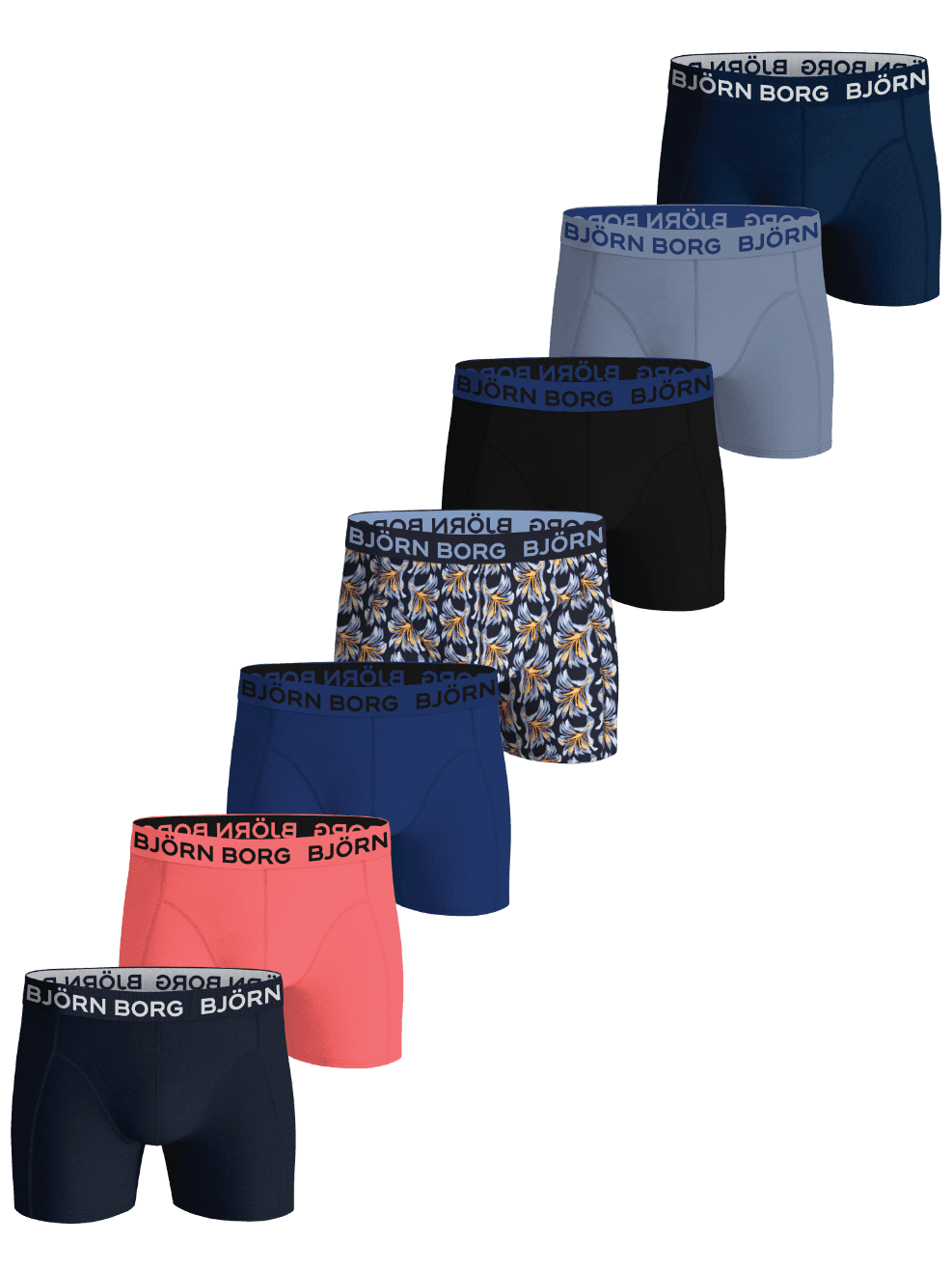 Björn Borg - Cotton Stretch Boxers 7-pack Multi Kinderen - Image 1