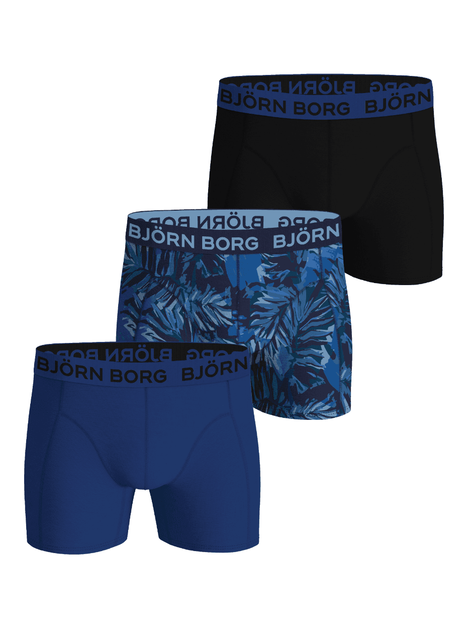 Björn Borg - Cotton Stretch Boxers 3-pack Multi Barn - Image 1
