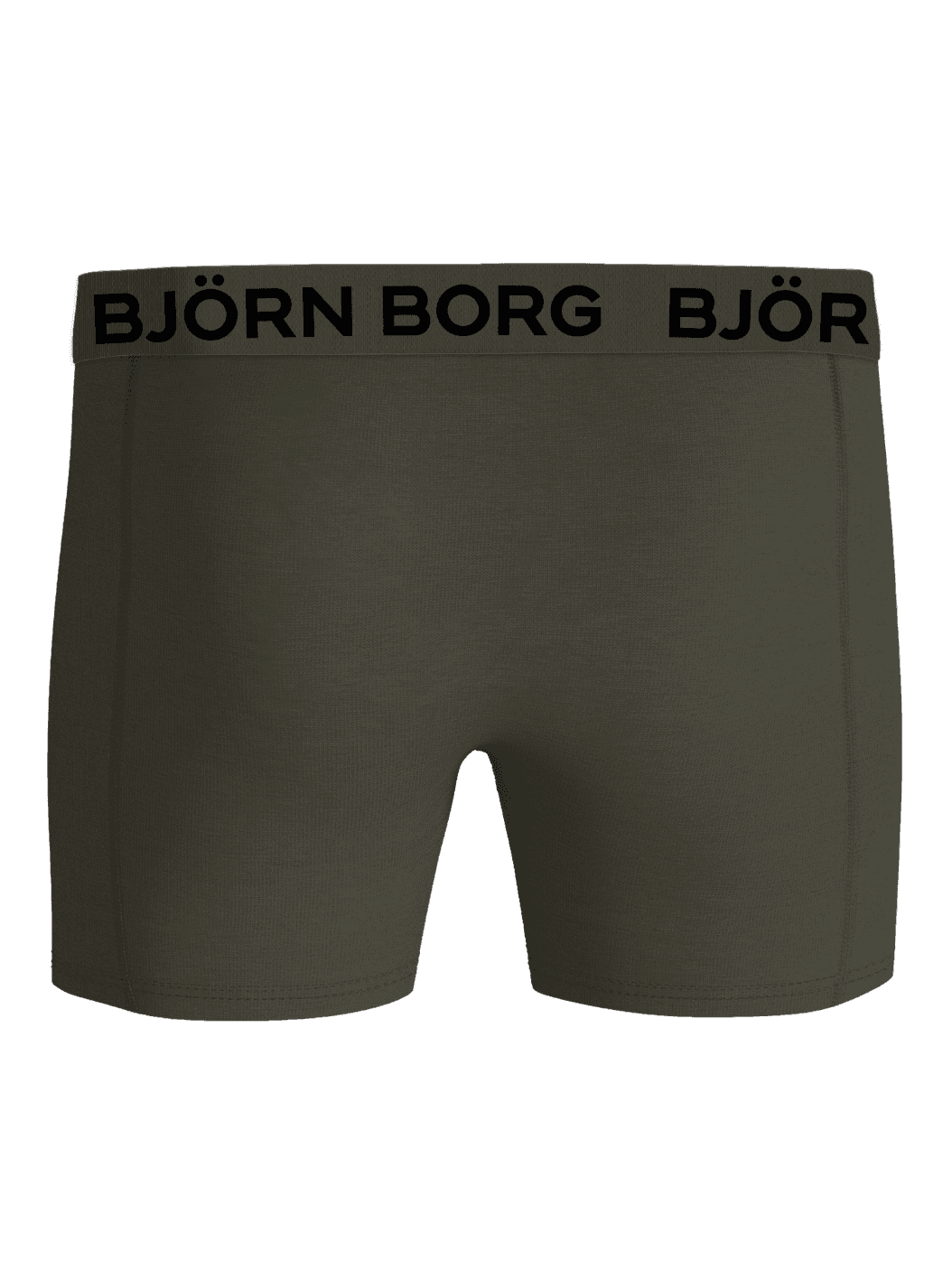 Cotton Stretch Boxers 5er-Pack Kids-Boxershorts in Grün mit einem weichen schwarzen Mikrofaser-Logobund. - Image 3