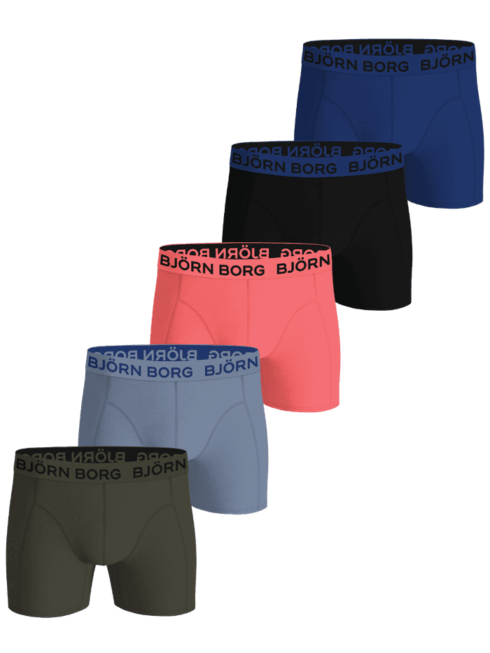 Björn Borg - Cotton Stretch Boxers 5-pack Multicolore