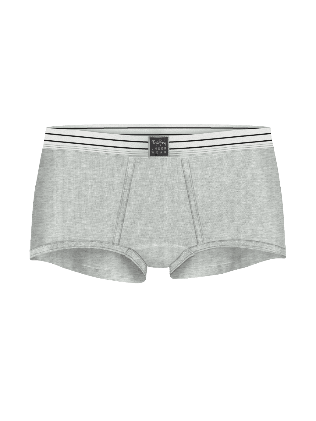 Original Boxers Shorts 2-pack gris en coton biologique extensible avec taille élastique pour une coupe confortable. - Image 3