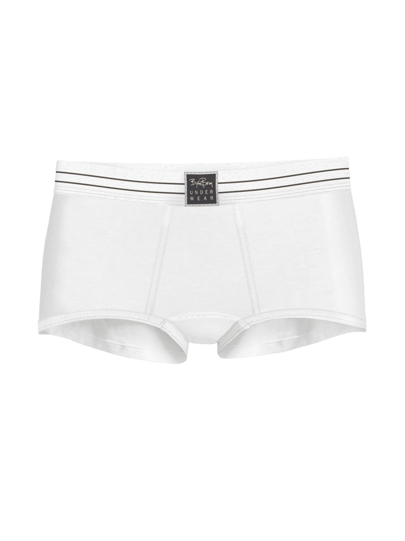 Vue de face du Original Boxers Shorts 2-pack Blanc en coton biologique pour une coupe confortable. - Image 4