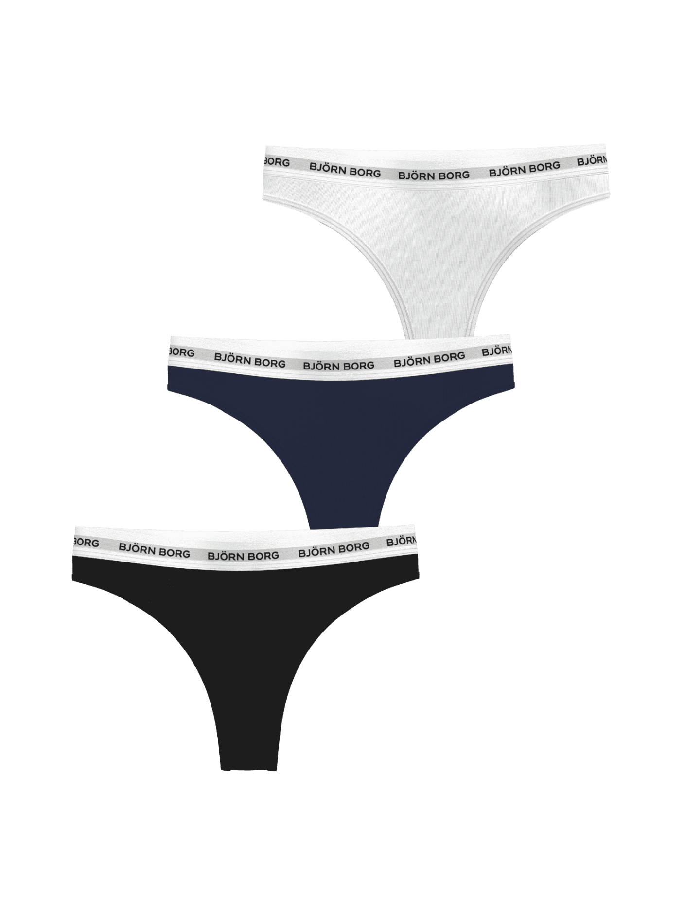 Björn Borg - Logo Thongs 3-pack Multi Dam - Image 1