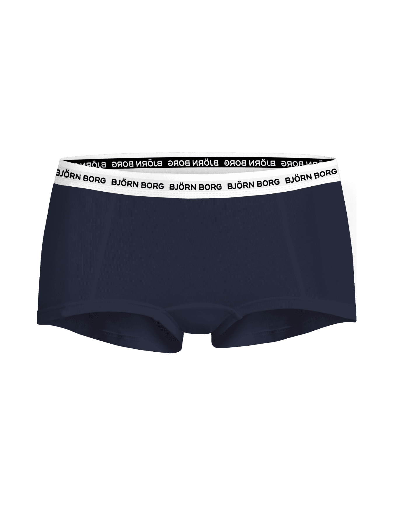 Logo Boxers Shorts 3-pack für Damen aus Baumwollstretch in Marineblau, Schwarz und Weiß mit perfektem Sitz. - Image 3
