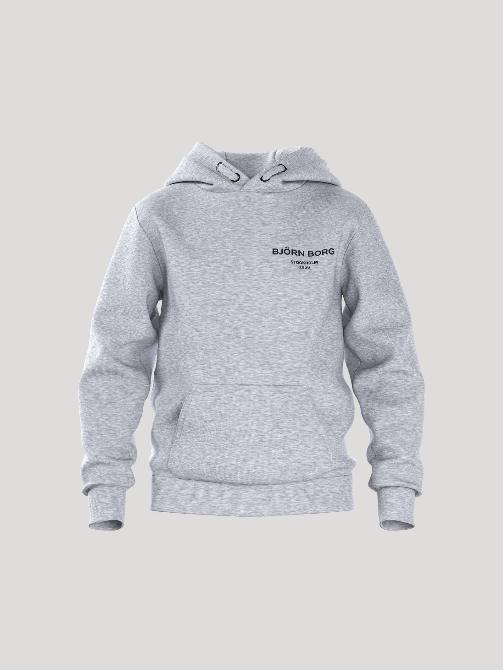 Björn Borg - Borg Essential 1 Hoodie Gråmelerad Mini Me Collection - Image 1