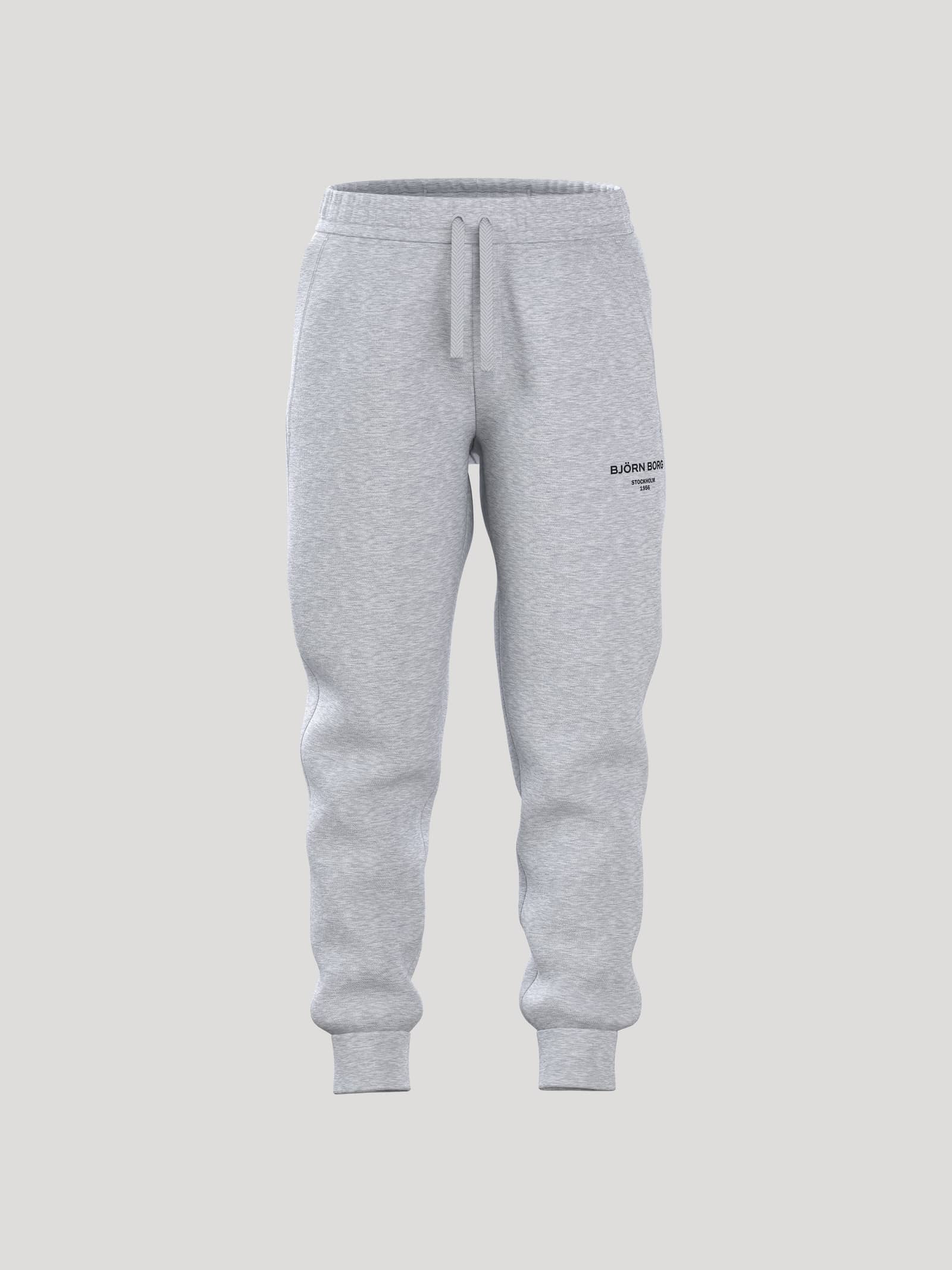 Björn Borg - Borg Essential 1 Sweatpants Light Grey Melange Mini Me Collection - Image 1