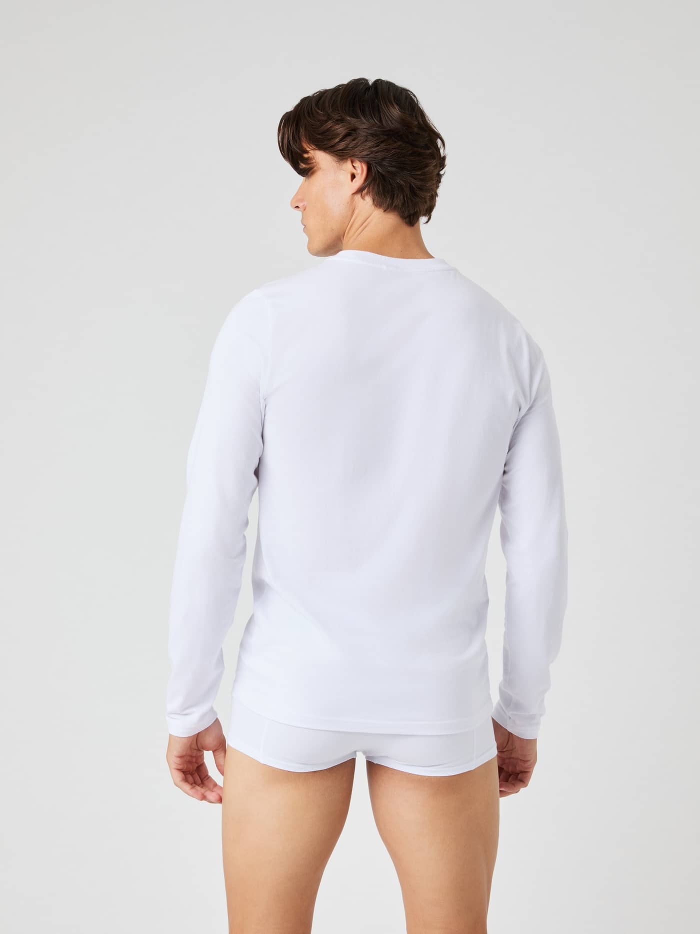 Björn Borg - Core Slim Long Sleeve T-Shirt 2-pack Brilliant White Men - Image 4