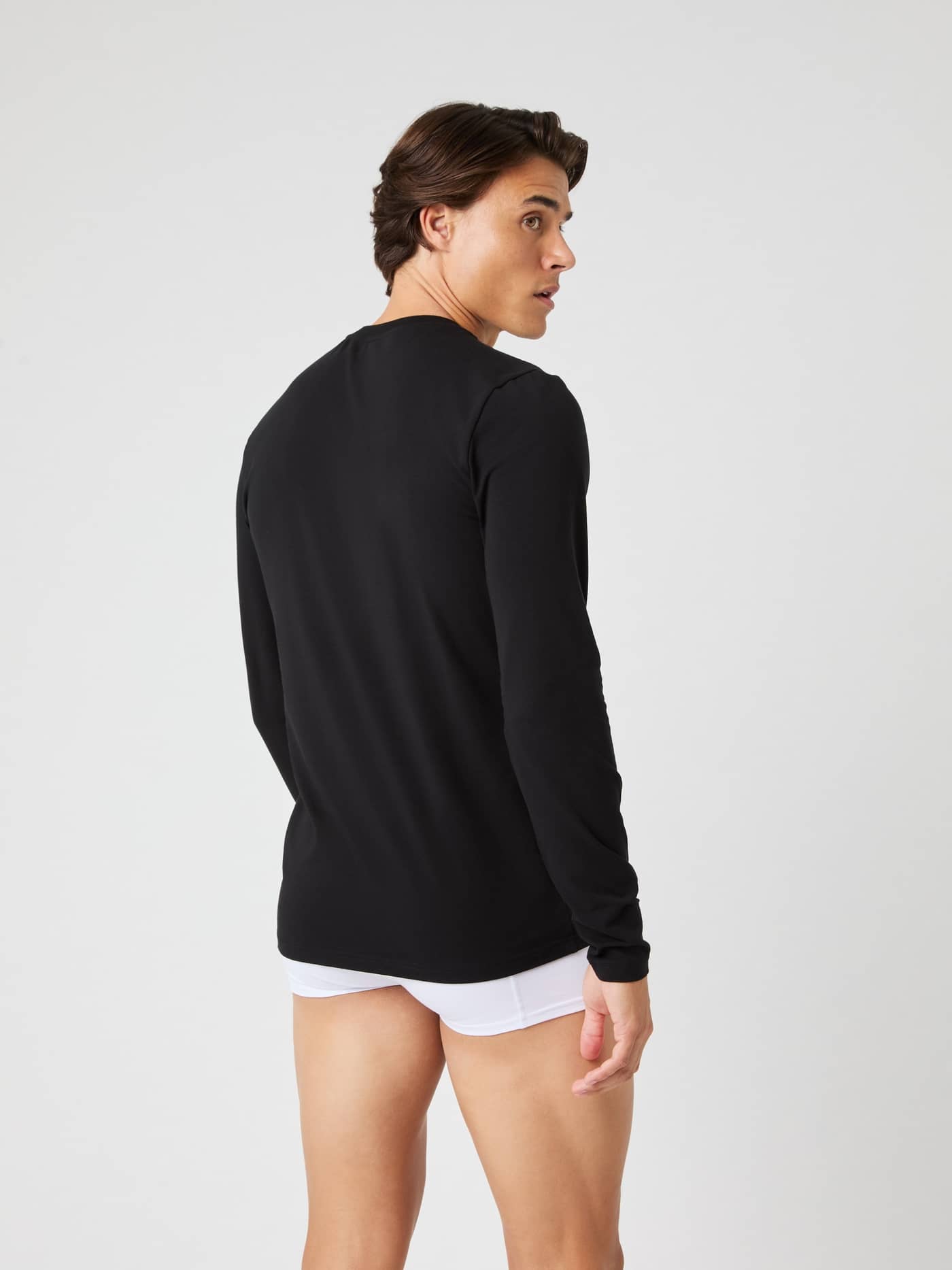 Björn Borg - Core Slim Long Sleeve T-Shirt 2-pack Black Men - Image 3