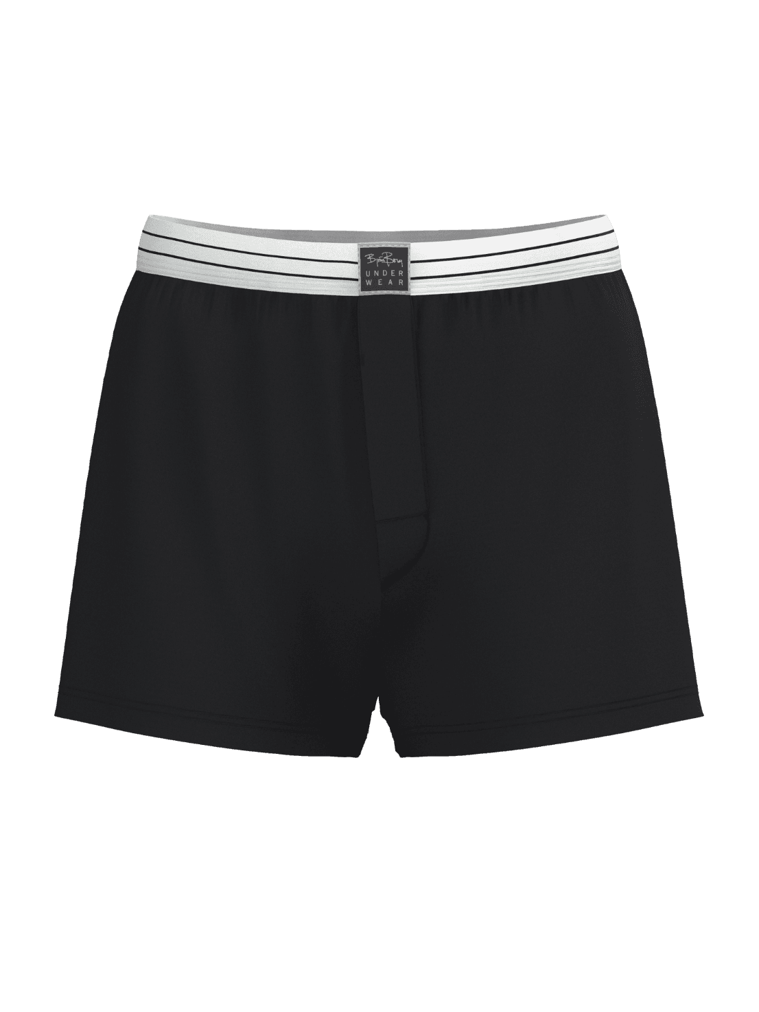 Svarta Viscose Cotton Blend Jersey Boxers Shorts 2-pack i mjuk viskosblandning med lös passform och randig linning. - Image 5