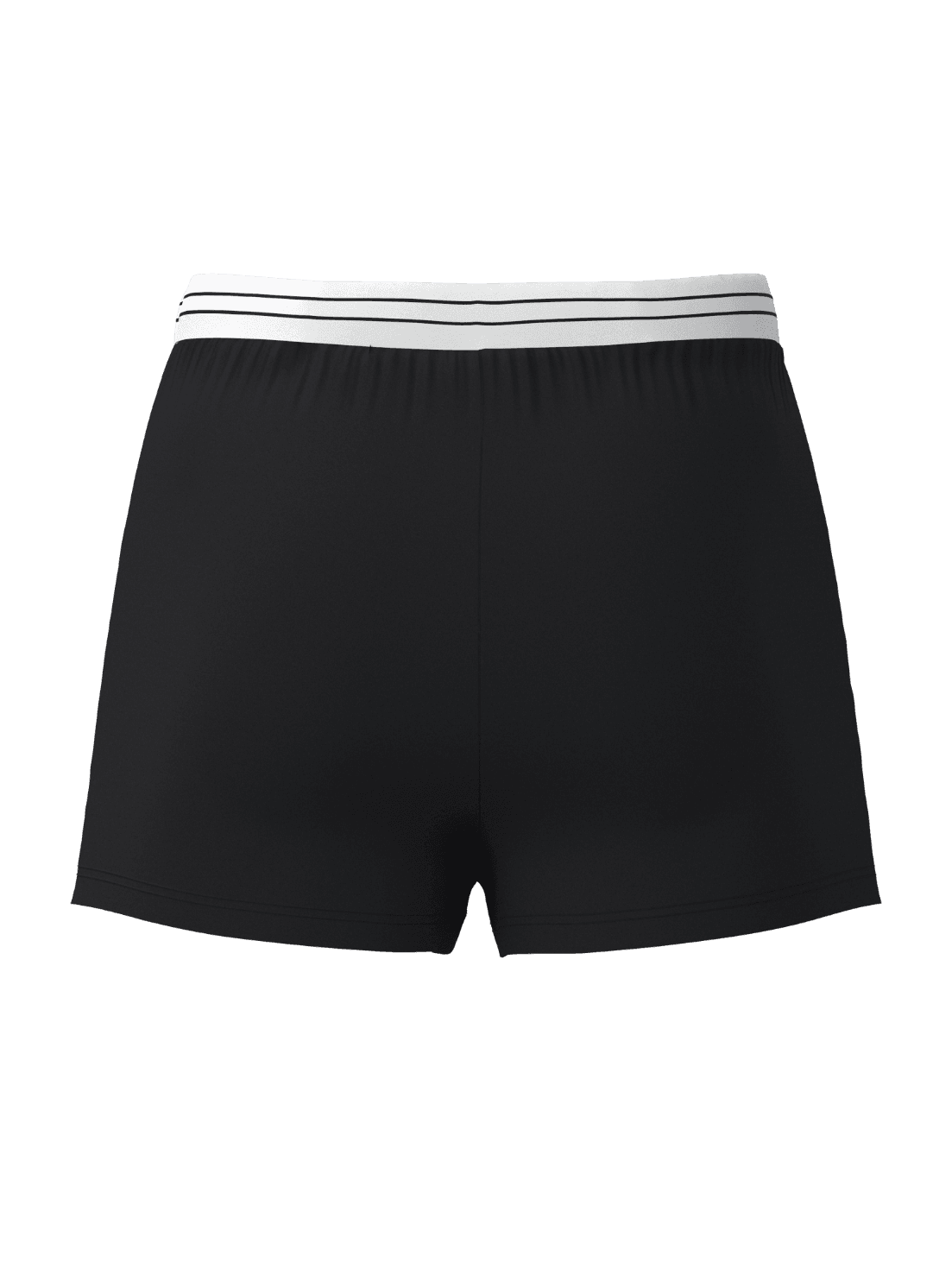 Baksidan av Viscose Cotton Blend Jersey Boxers Shorts 2-pack i svart med en lös passform och randig linning. - Image 6