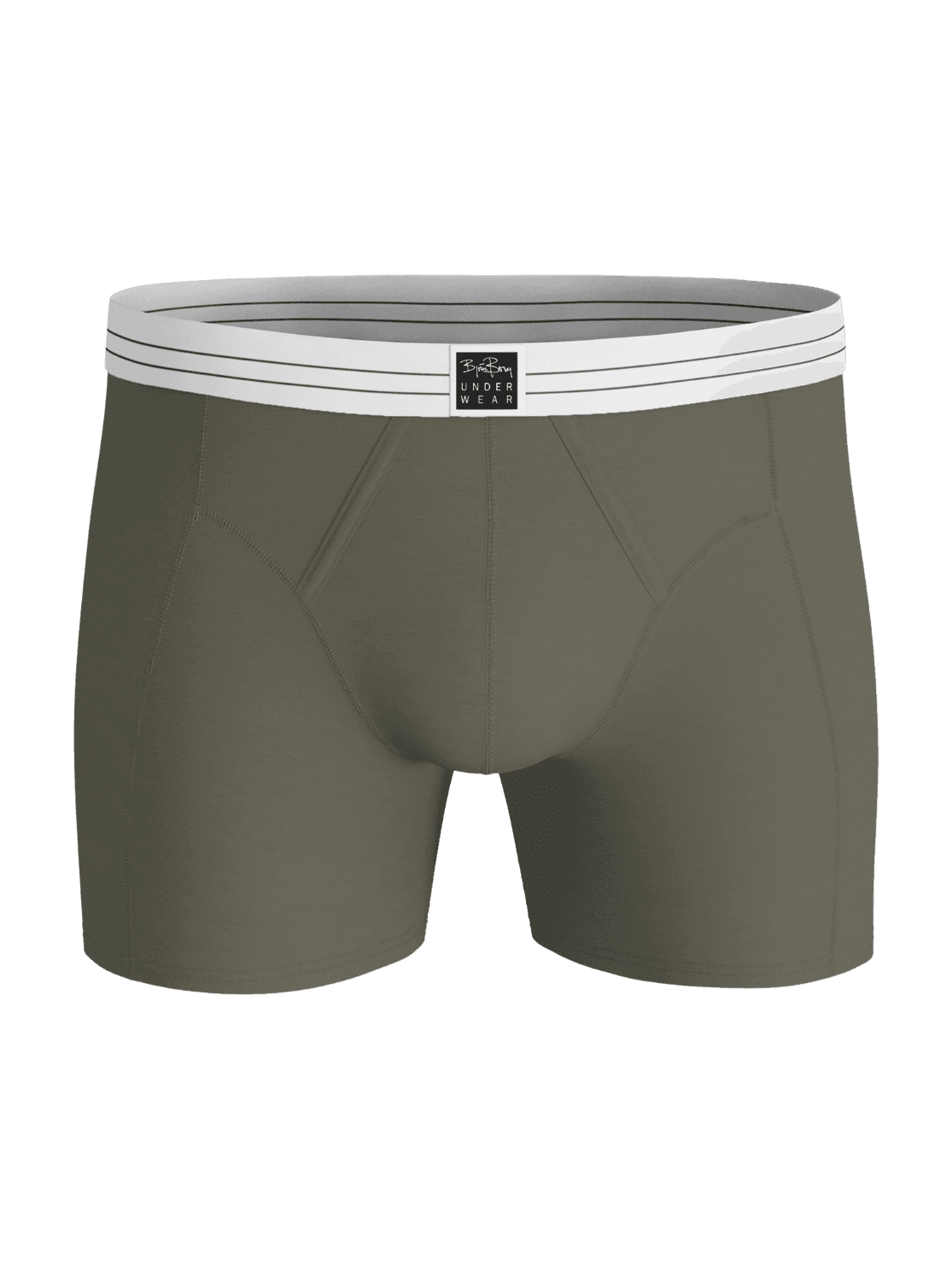 Björn Borg Viscose Cotton Blend Boxers 2-pack in green, featuring a striped elastic waistband and black logo label. - Image 4
