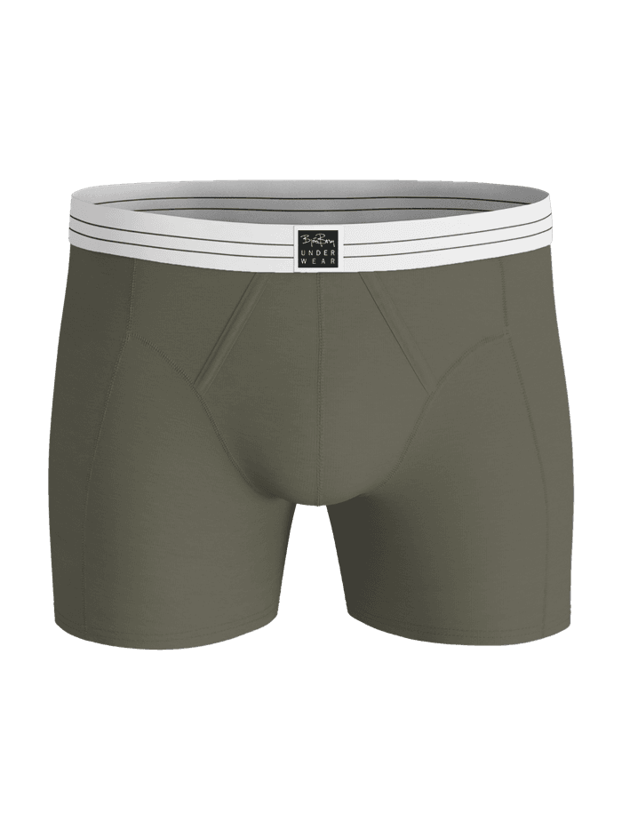 Björn Borg Viscose Cotton Blend Boxers 2-pack in green, featuring a striped elastic waistband and black logo label. - Image 4