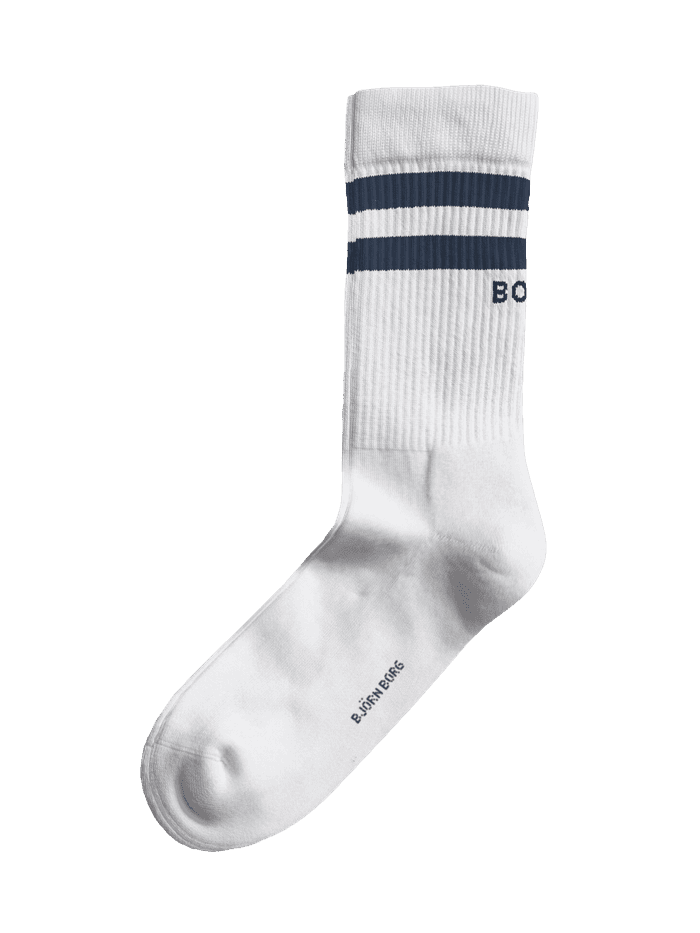 Core Crew Socks 3-pack in Weiß und Grün mit grünem Logo, gerippten Bündchen und gepolsterter Sohle für die Freizeit. - Image 2