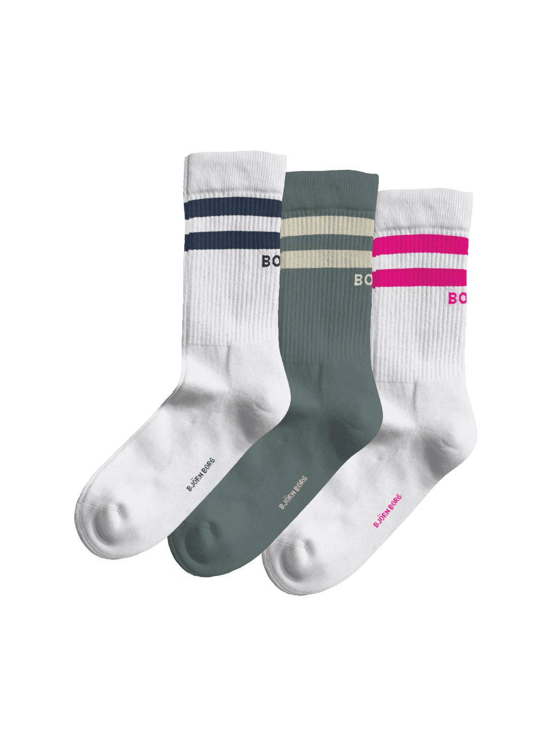 Björn Borg - Core Crew Socks 3-pack Multi Dam - Image 1