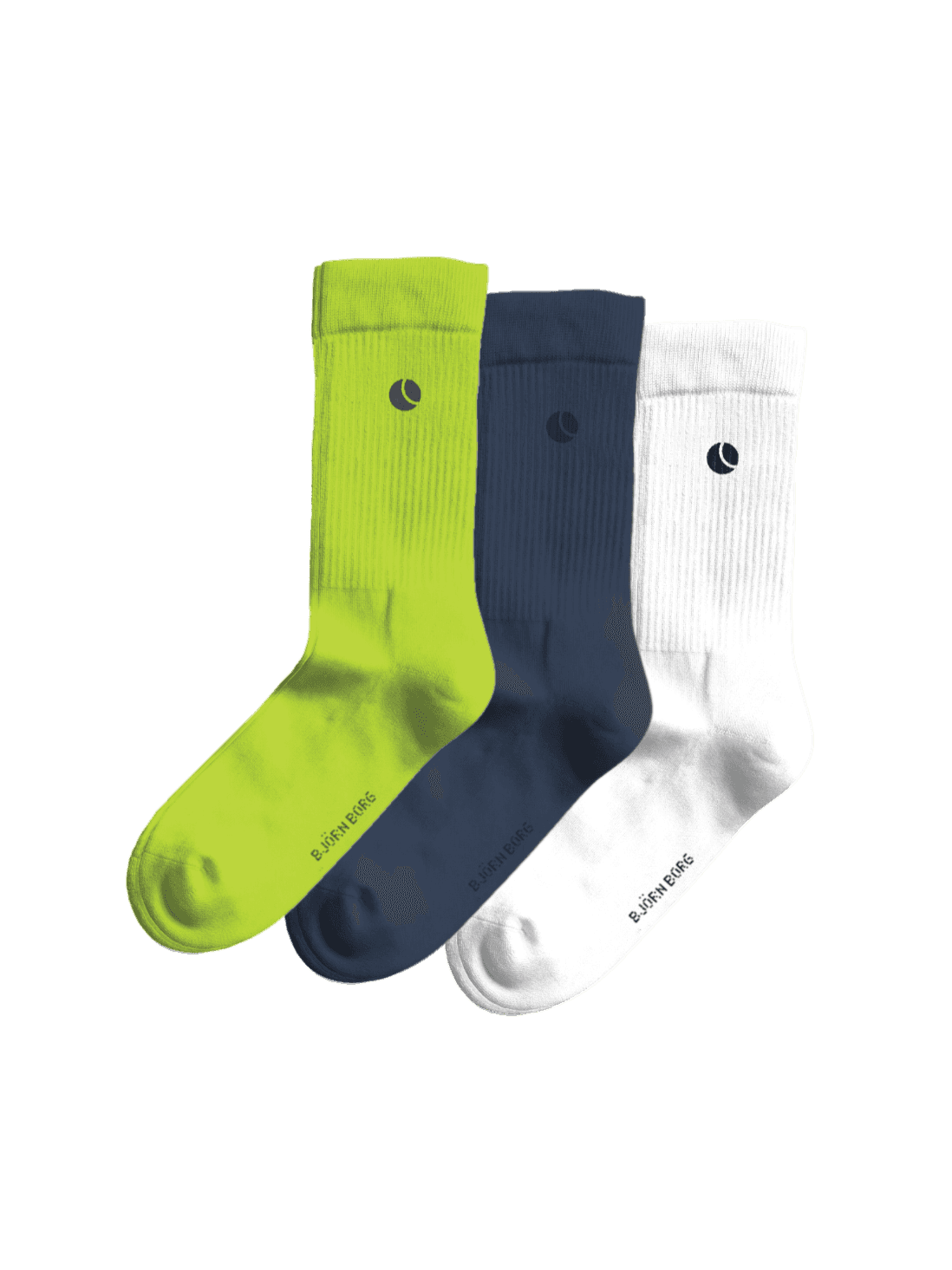 Björn Borg - Core Crew Socks 3-pack Multi Dames - Image 1