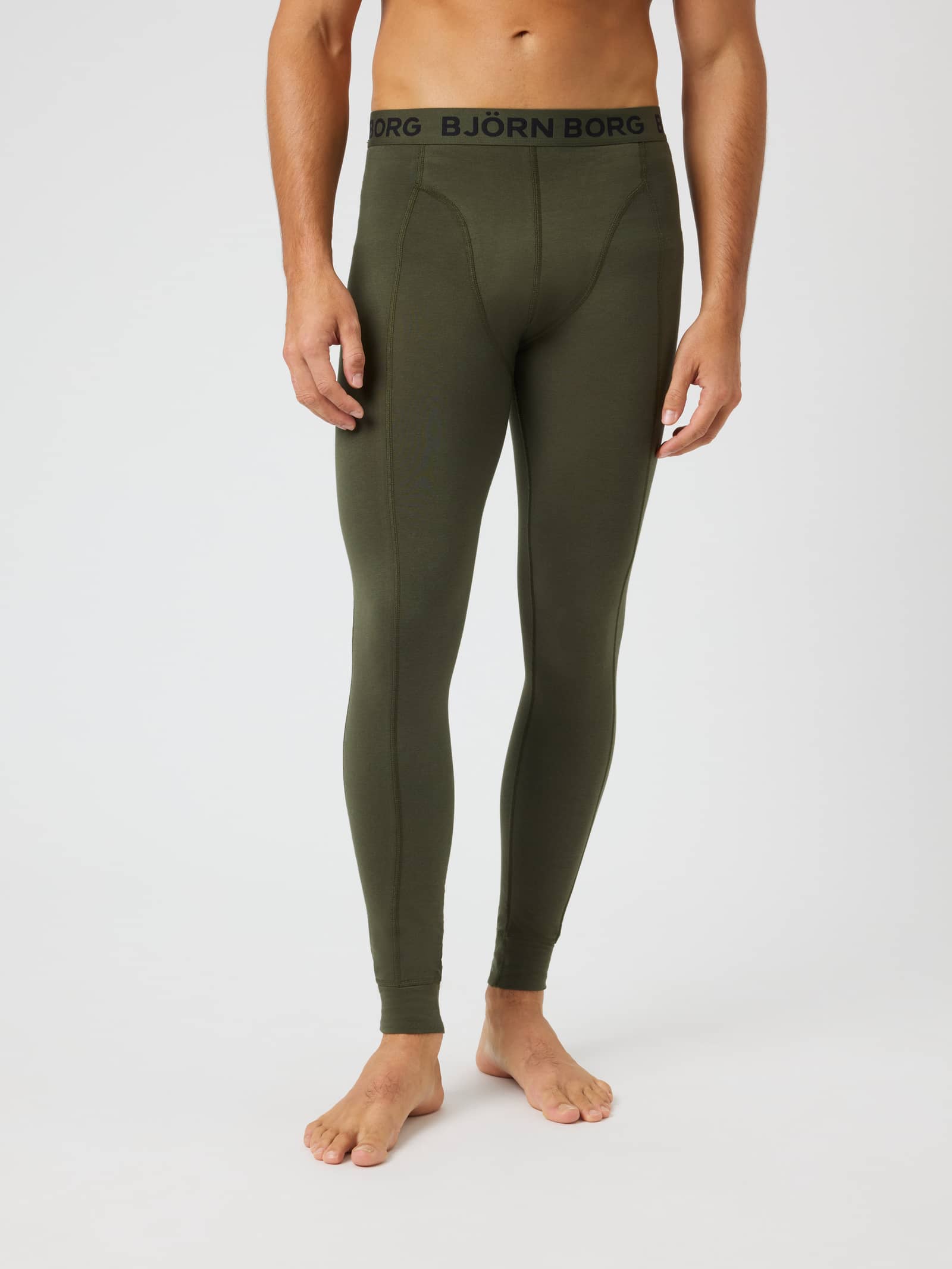 Björn Borg - Cotton Stretch Long Johns 1-pack Forest Night Herr - Image 1