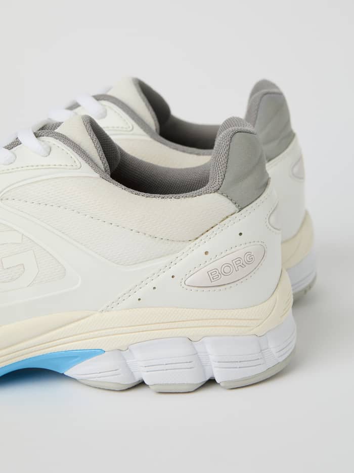 Men's Prime Tech Sneakers in wit voor hardlopen, met een wit BORG-logo en stevig nylon voor stijl en functie. - Image 5