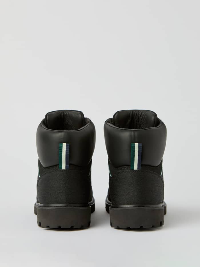 Men's Venture Boots i Sort læder set bagfra med stribede stropper og en stilfuld, funktionel pasform til fritid. - Image 4