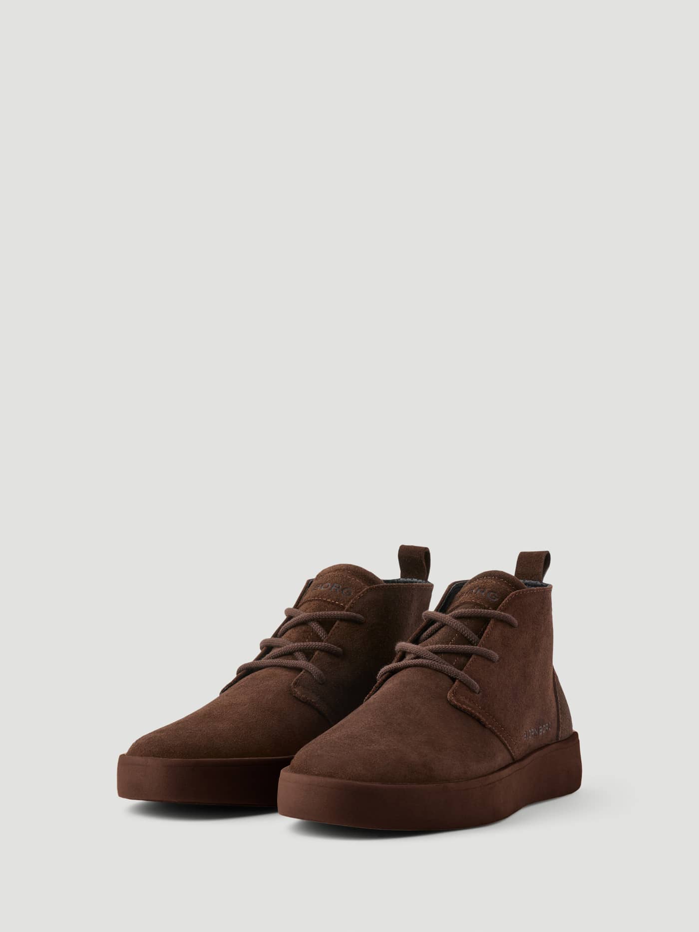 Men's Desert Chukka Sneakers i Dark Brown (brun) med fokus på sidoprofil och snörning. - Image 2