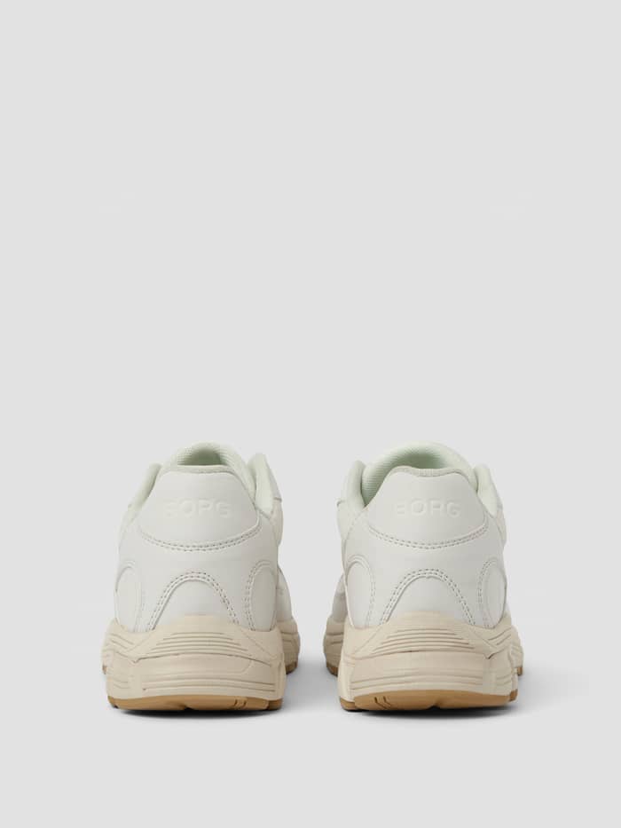 Achteraanzicht van de witte Women's Nova Sneakers van TPU en polyester met wit BORG-logo en stijlvolle pasvorm voor running. - Image 3