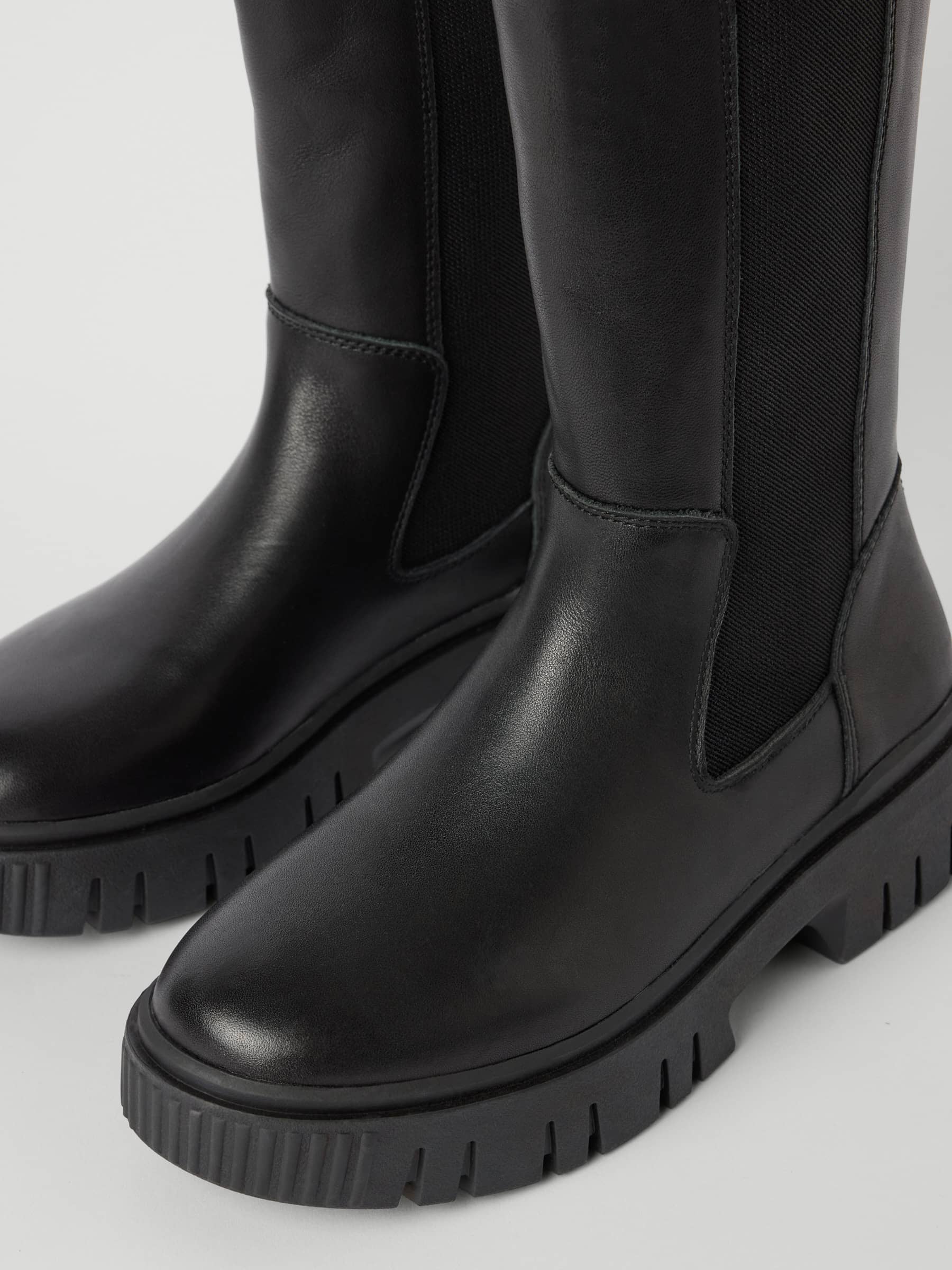 Women's Chelsea High Leather Boots - Women - Black | Björn Borg