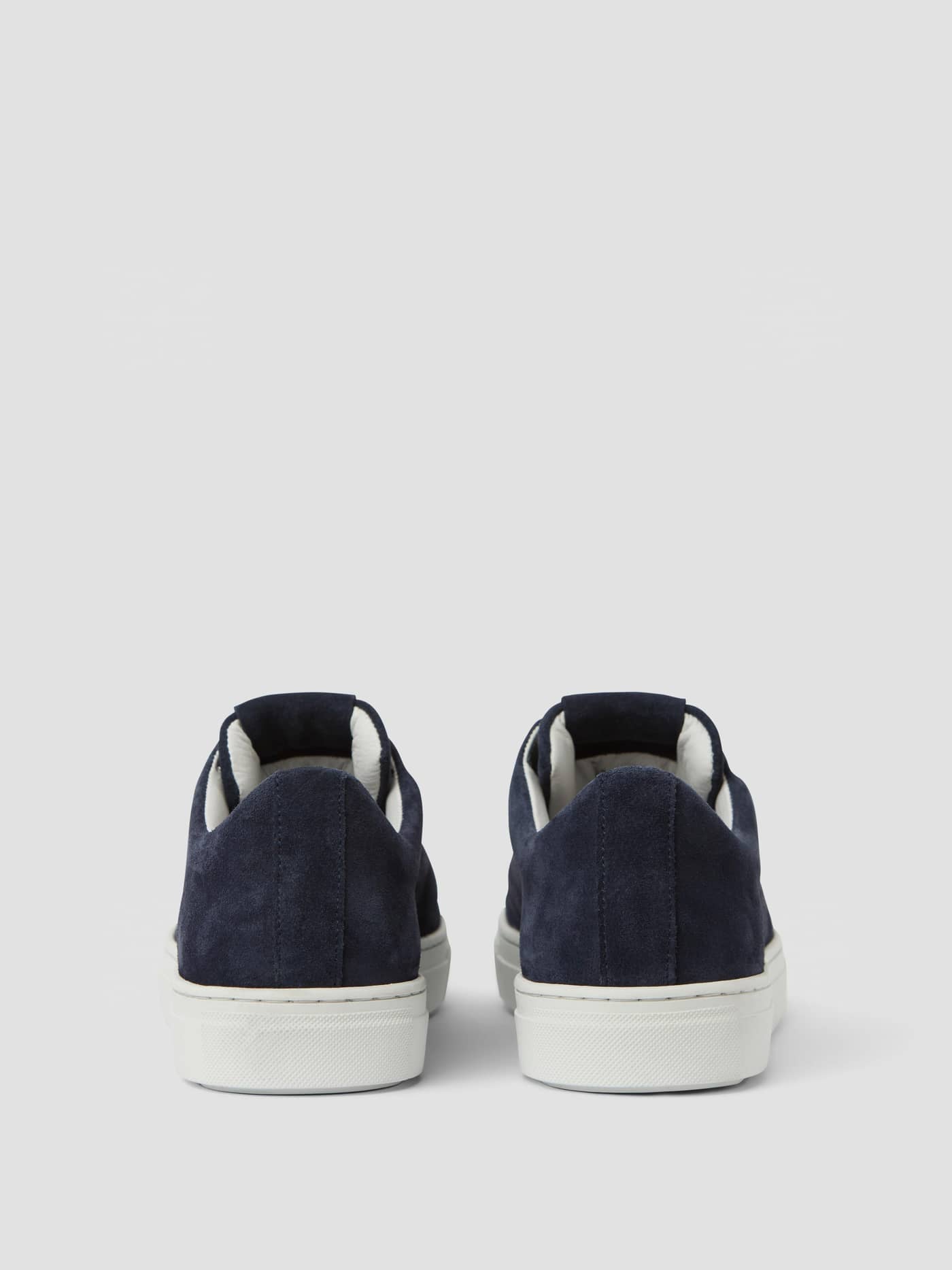 Back view of the Men's Classic Suede Sneakers in navy, featuring a premium suede finish and a stylish, comfortable fit. - Image 3