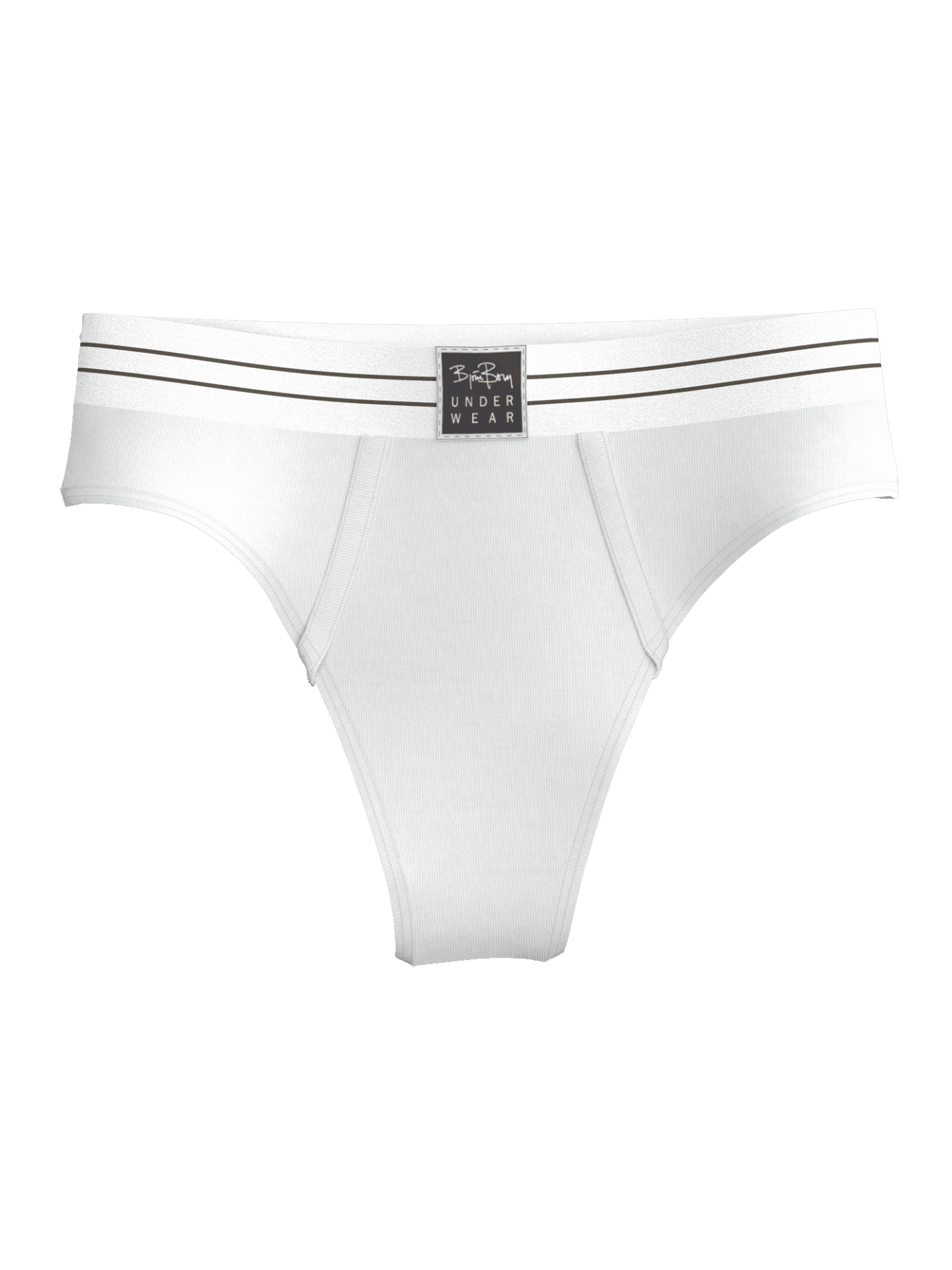 Björn Borg Original Thongs 2-pack in Wit voor dames van zacht biokatoen stretch met een mid-rise pasvorm, vooraanzicht. - Image 4