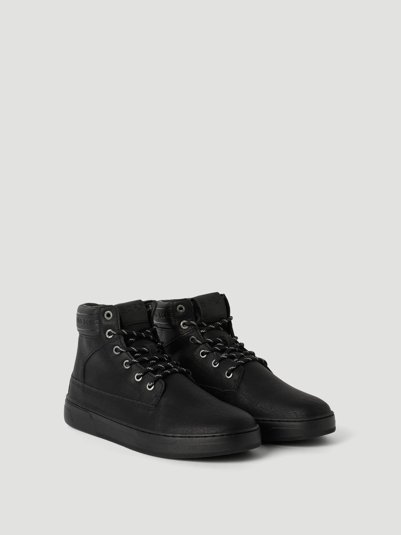 Svarta Björn Borg Men's Game High Sneakers i slitstarkt syntetläder för en snygg och funktionell fritidspassform. - Image 1