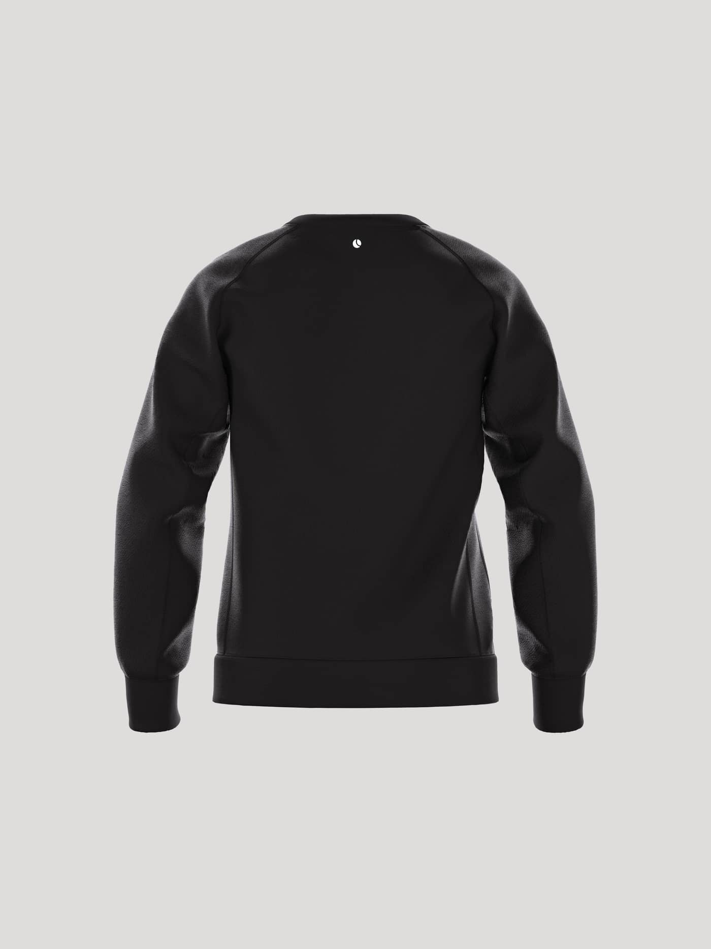 Rückansicht des Borg Essential 1 Sweatshirt für Kids in Black Beauty (Schwarz) mit kleinem weißem Ball-Logo. - Image 3