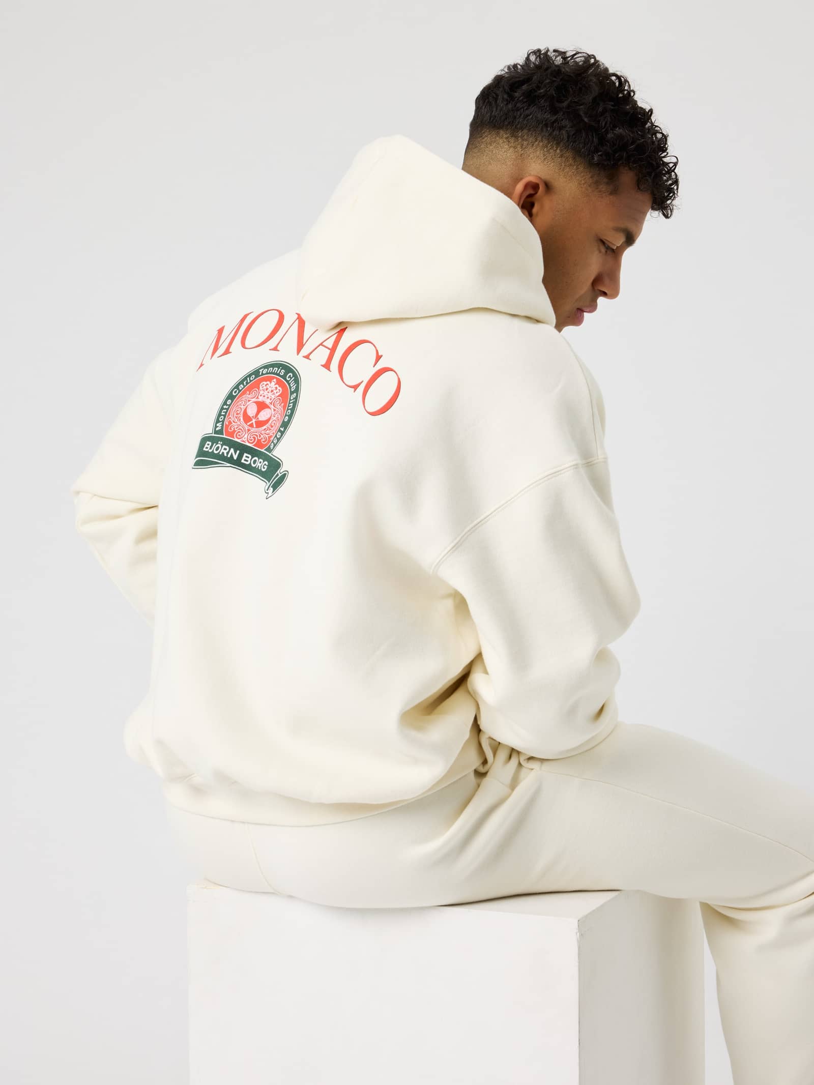 Björn Borg - Borg Oversized Hoodie Tofu Heren - Image 1