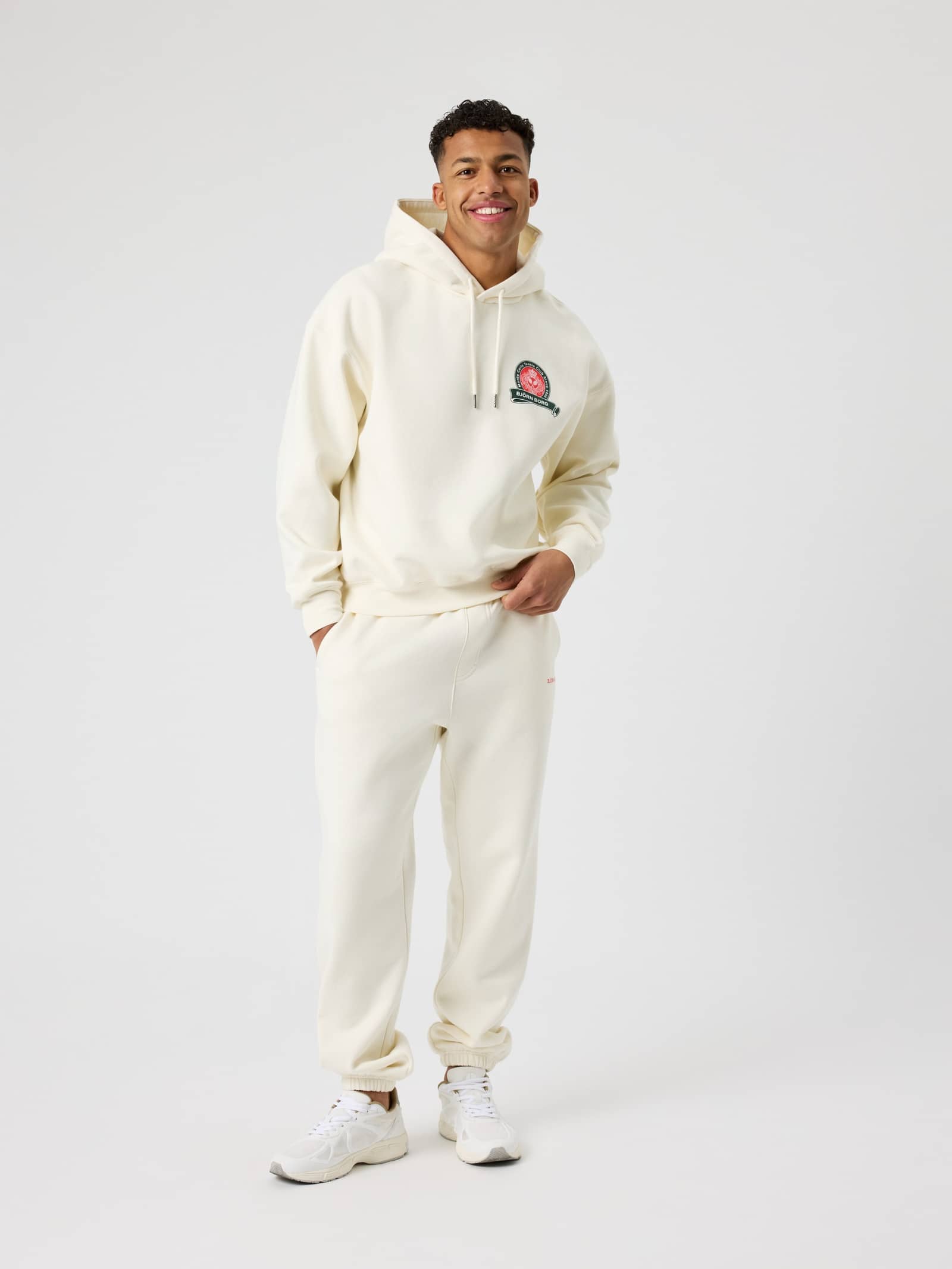 Björn Borg - Borg Oversized Sweatpants Tofu Heren - Image 1