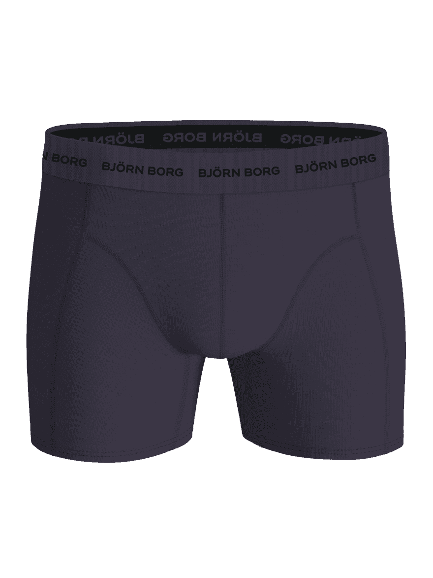 Blå Cotton Stretch Boxers 7-pack set forfra i bomuldsstretch med en sort logoelastik og perfekt pasform. - Image 9