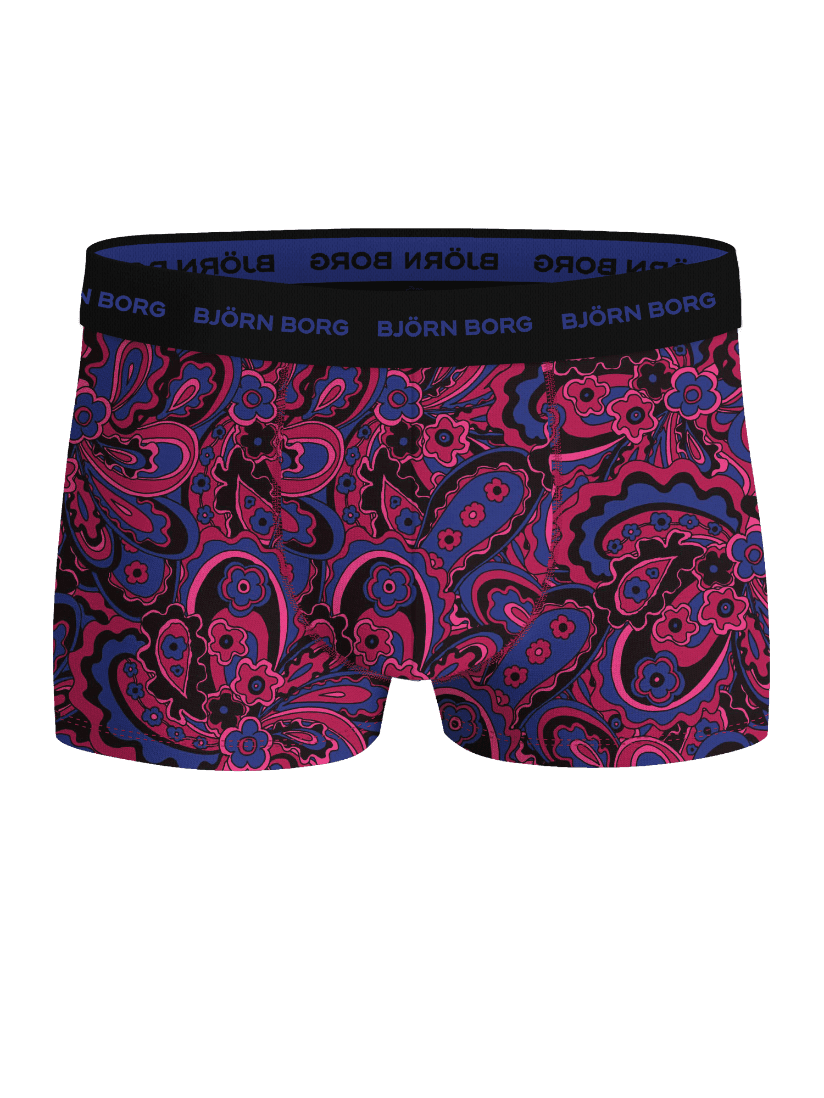 Björn Borg - Cotton Stretch Trunks 3-pack Multi Herr - Image 3