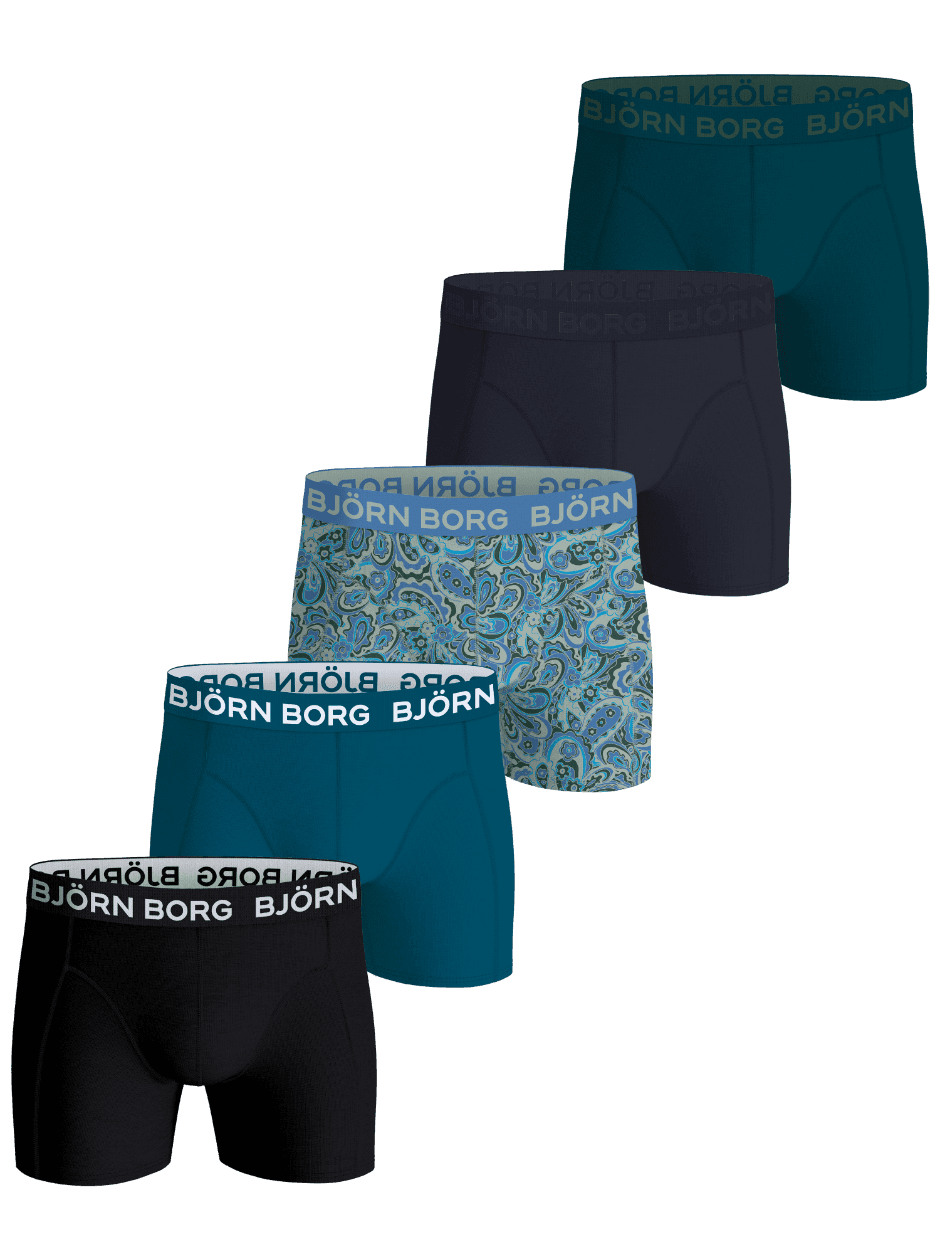 Björn Borg - Cotton Stretch Boxers 5-pack Multi Men - Image 1