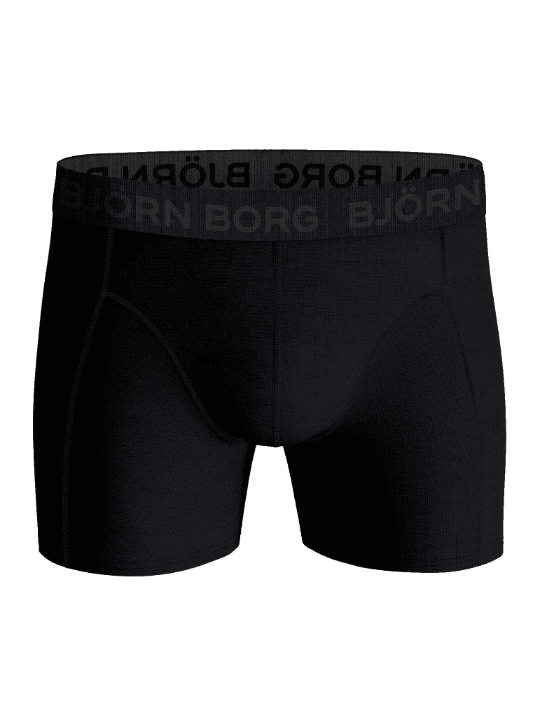 Svart Cotton Stretch Boxers 5-pack i myk bomullsstretch med ton-i-ton-logo på linningen, sett forfra. - Image 7