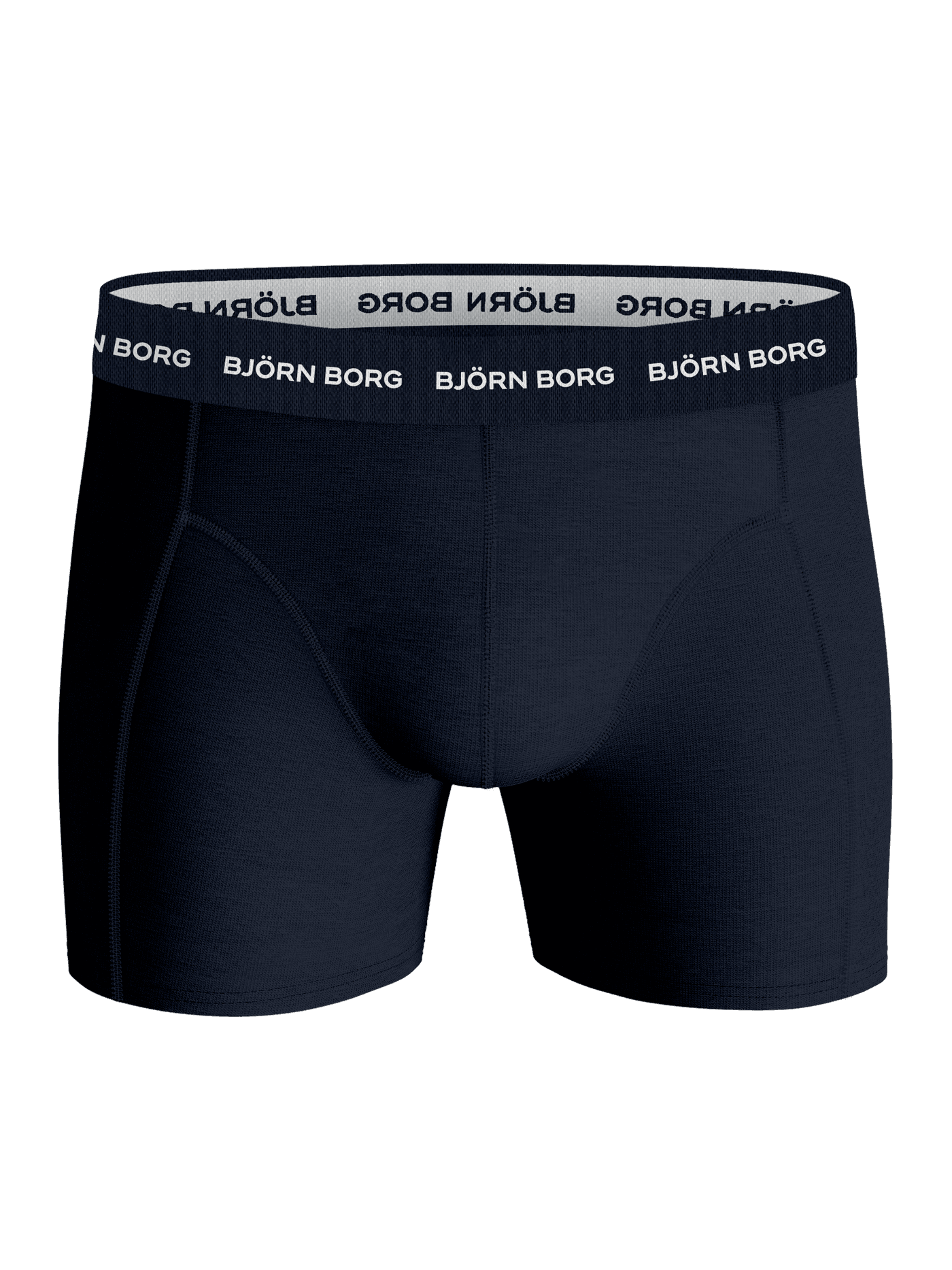 Cotton Stretch Boxers 9-pack boxer briefs in navy cotton stretch featuring a front view and a logo waistband. - Image 5