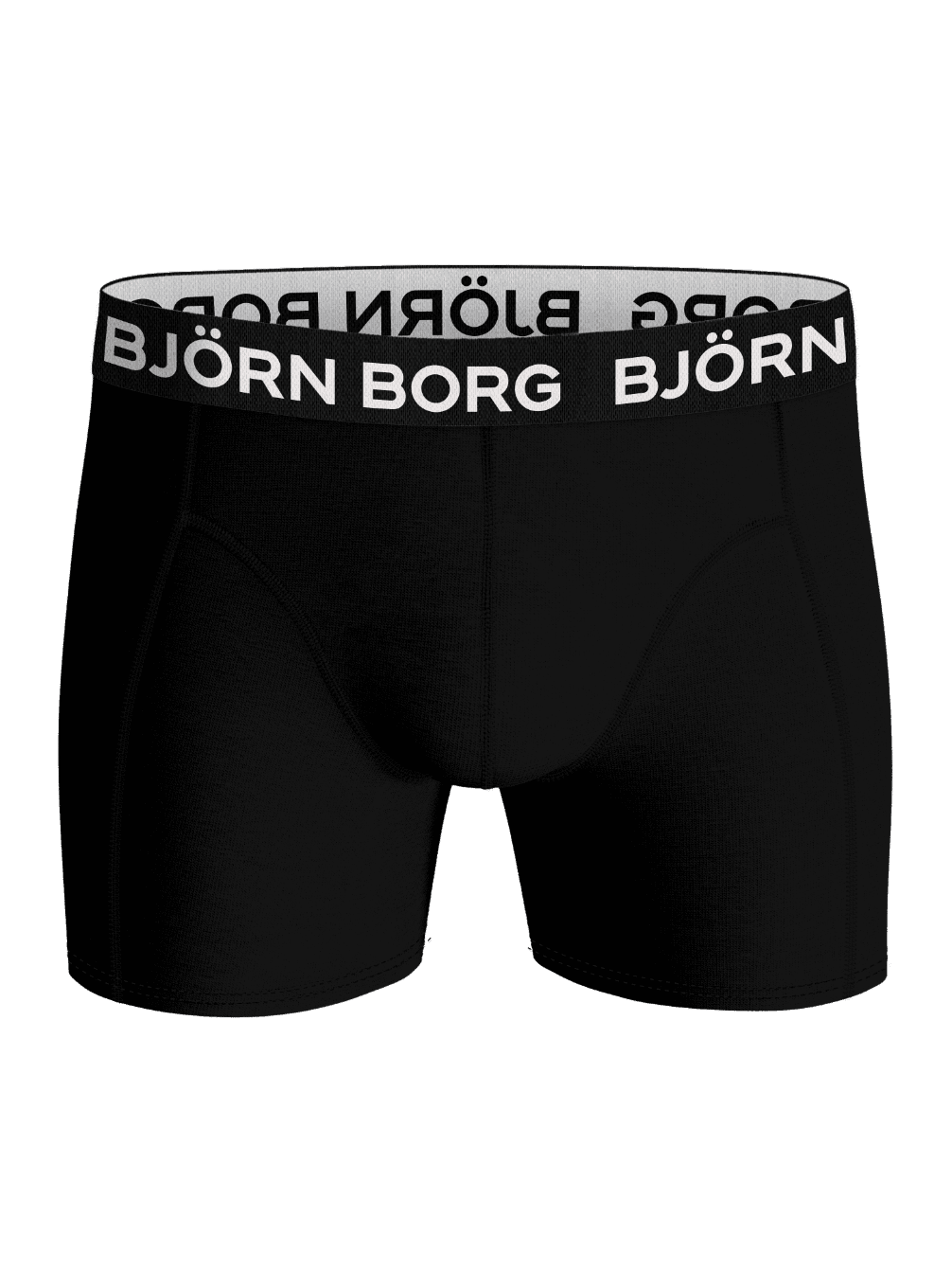 Front view of the black Björn Borg Bamboo Cotton Blend Boxers 3-pack, soft and functional bamboo viscose blend boxer briefs. - Image 2